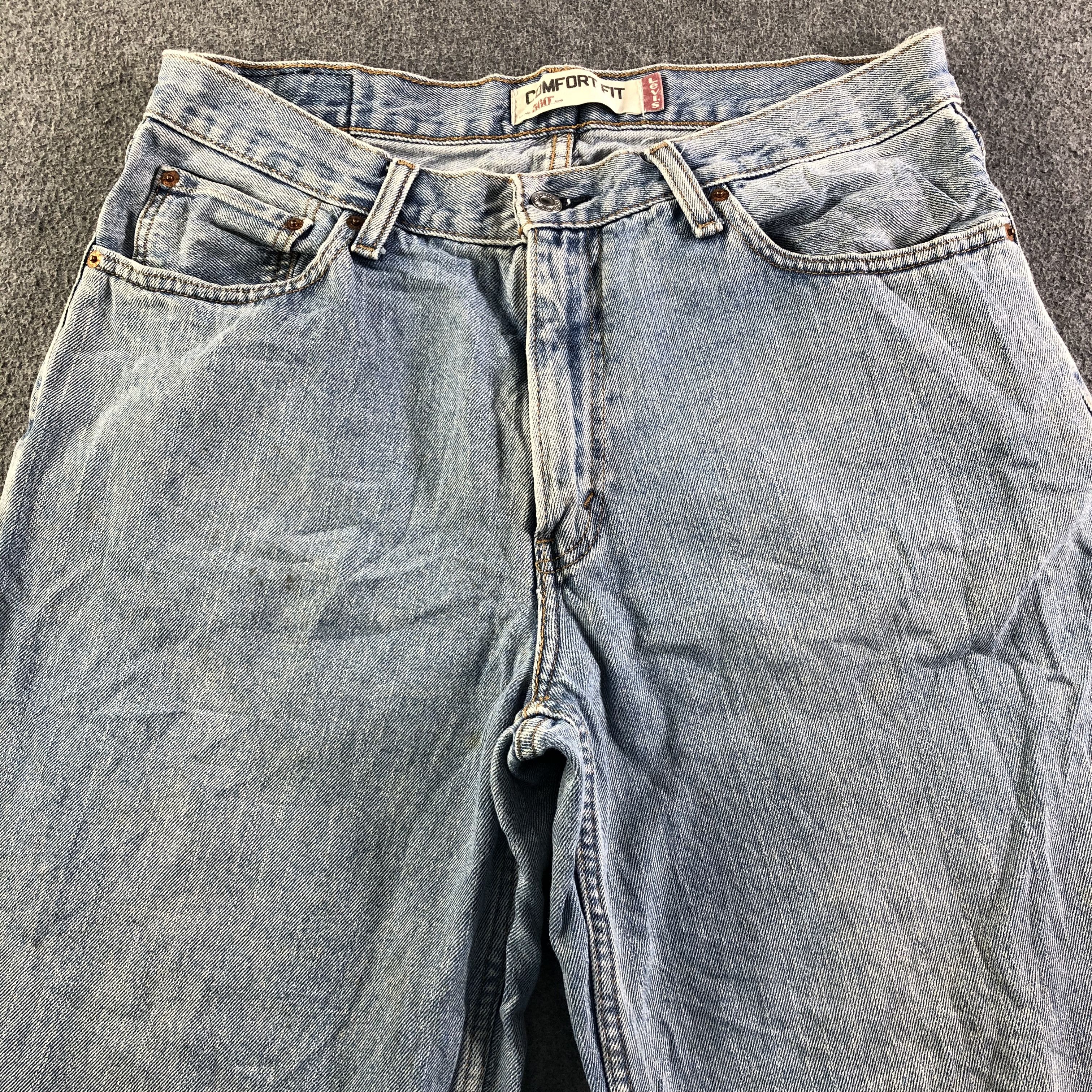 Levi's Vintage Light Wash Levis 560 Jeans-J4101 Size US 35 - 3 Thumbnail