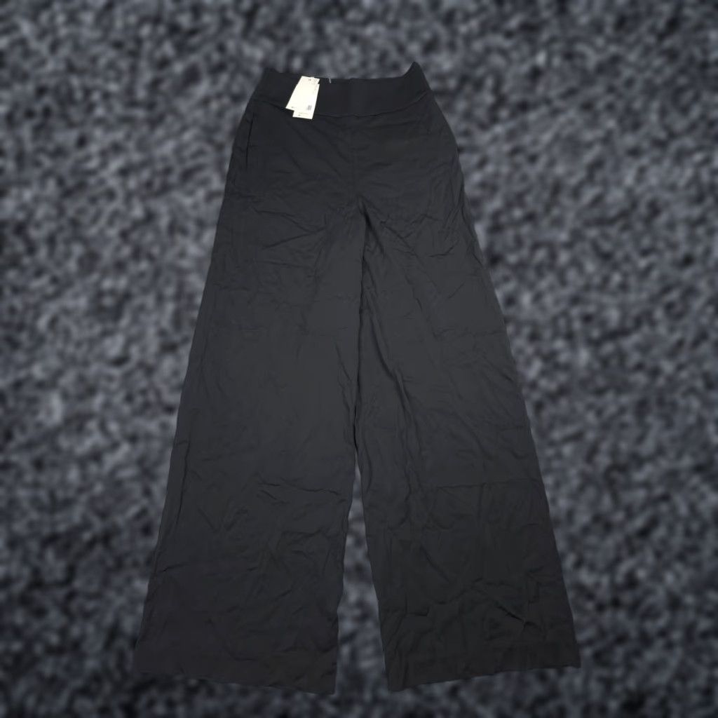Boden Boden Fluid Wide Leg Trousers Women's 4 (US) Black Viscose Stretch Flare NWT Size 27" / US 4 / IT 40 - 1 Thumbnail