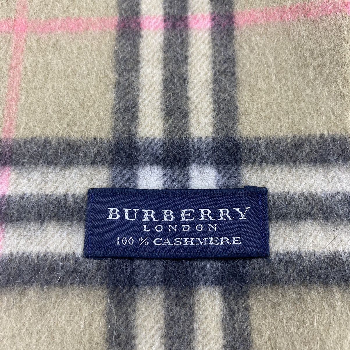 Burberry × Vintage BURBERRY 💯 CASHMERE Scarf / Muffler / Neckwear -T1110 Size ONE SIZE - 5 Thumbnail