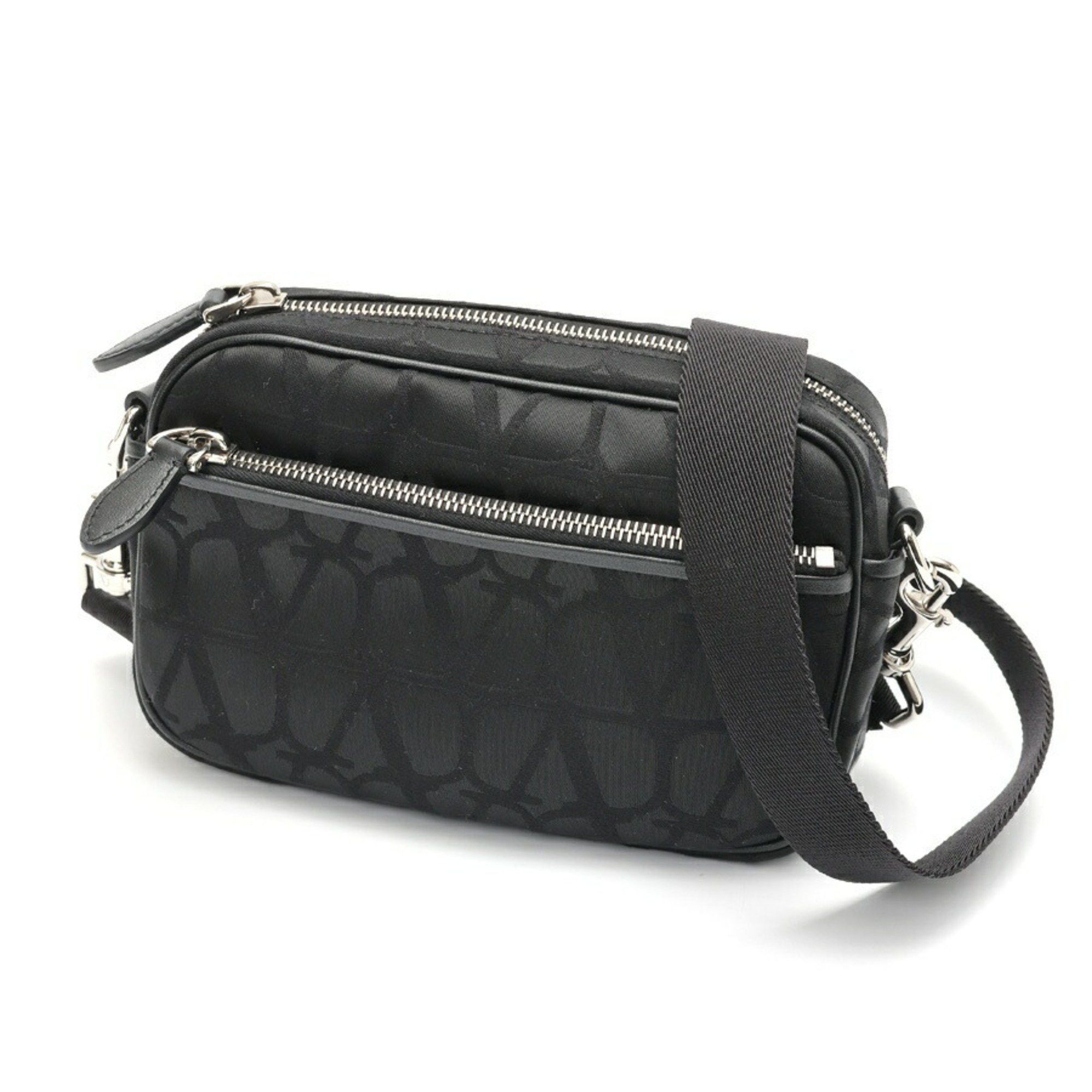 Valentino Camera Bag Shoulder Nylon Black S-157583, Women's