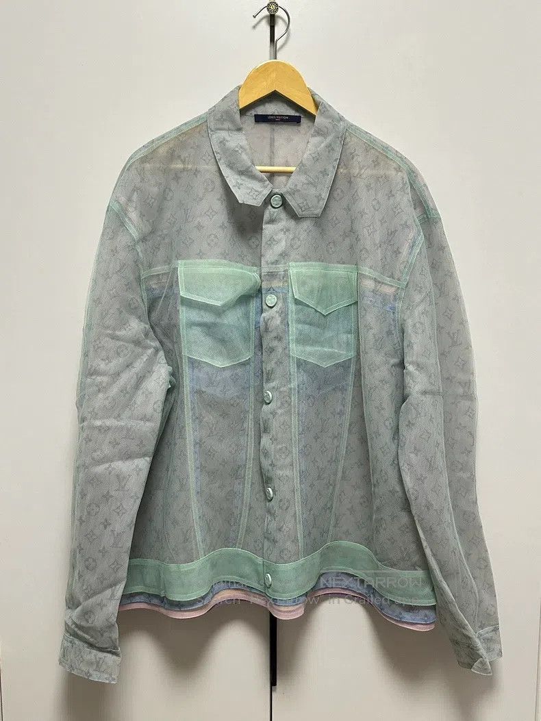 Louis Vuitton Louis Vuitton size 60 SS20 silk full print denim jacket Size US XXL / EU 58 / 5 - 1 Thumbnail