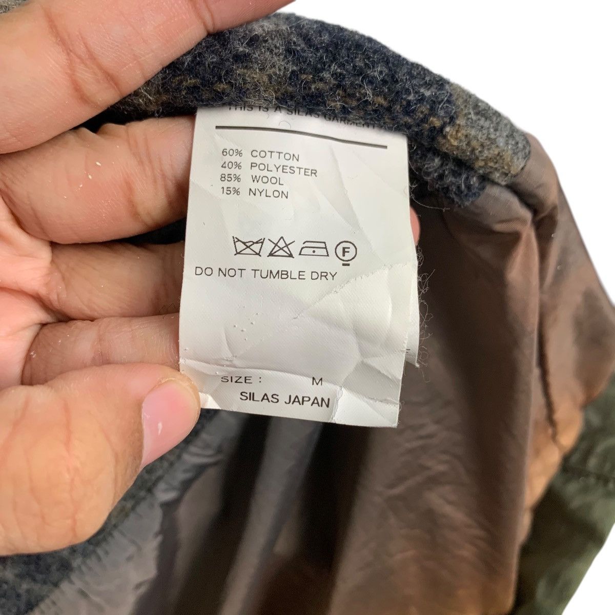 Silas SILAS Checked Fleece Lined Hoodie Jacket #2492-C112 Size US M / EU 48-50 / 2 - 18 Thumbnail