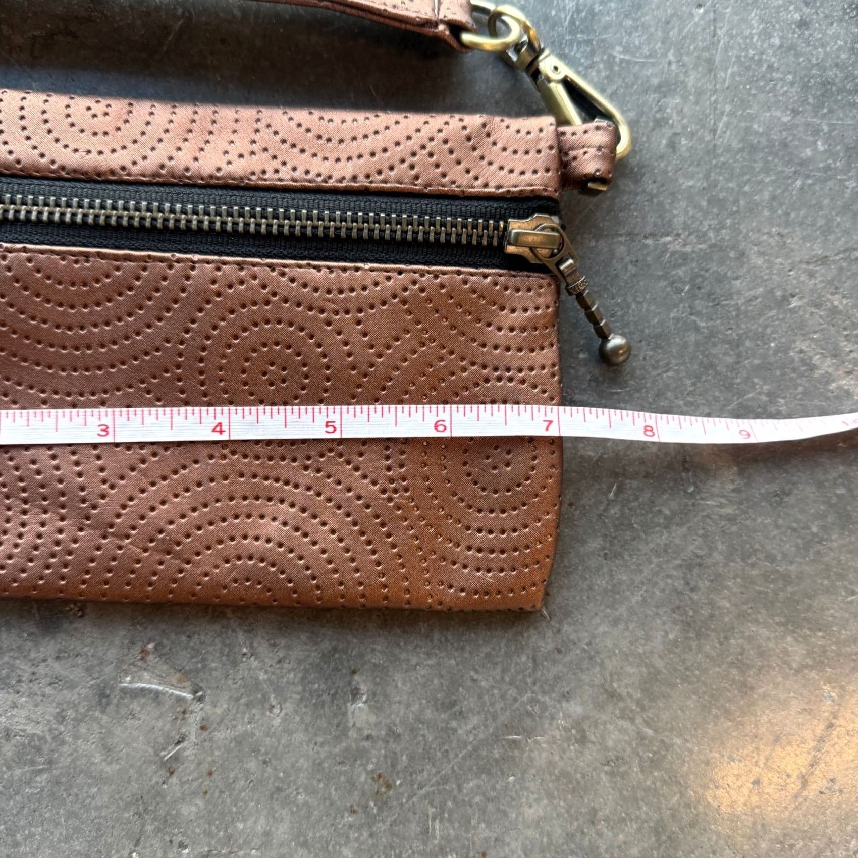 Vintage Vintage Beige Clutch Mini Wristlet Wallet - Y2K Boho Granola Purse, Faux Leather, Women, Clutch, 20+ Years, Vintage, Beige, Purse, Wallet, Wristlet Size ONE SIZE - 3 Thumbnail