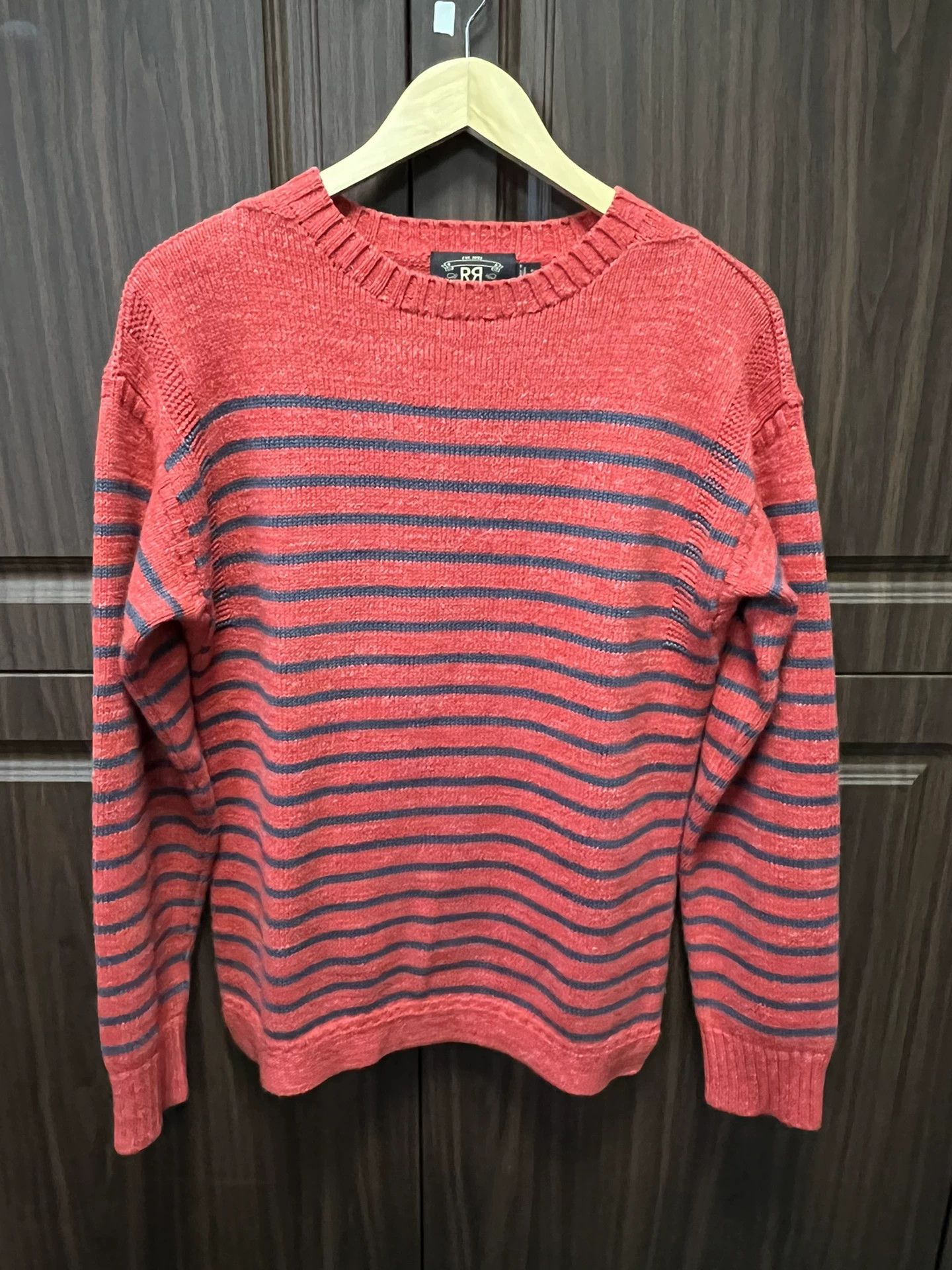 RRL Ralph Lauren rrl striped pullover sweater in red Size US S / EU 44-46 / 1 - 1 Thumbnail