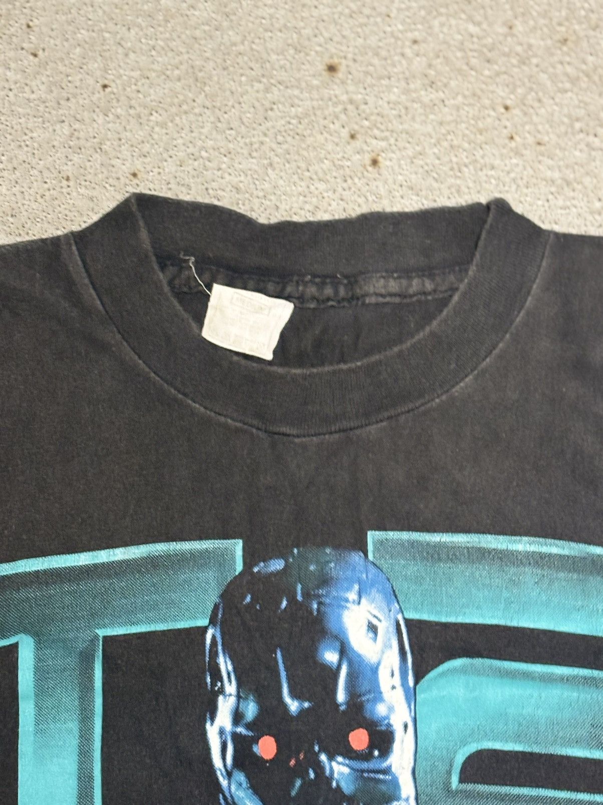 Vintage 1991 Terminator 2 promo tshirt Size US L / EU 52-54 / 3 - 3 Thumbnail