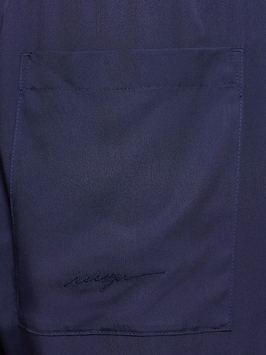 MSGM o1lsvrm0425 Viscose Pants in Navy Size US 34 / EU 50 - 5 Thumbnail