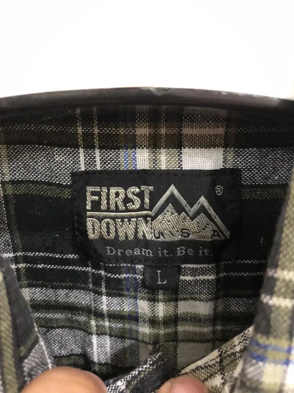 Vintage Vintage First Down Plaid Tartan Flannel Shirt 👕 Size US M / EU 48-50 / 2 - 3 Thumbnail