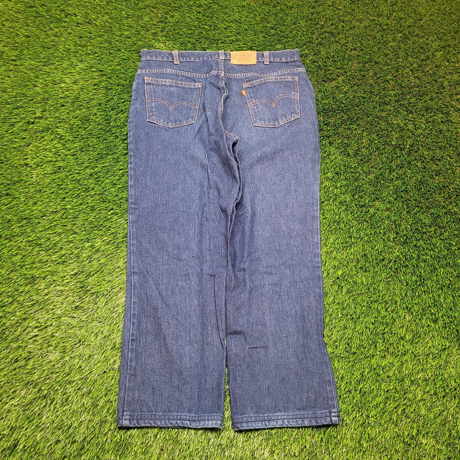 Levi's VTG 80s Levis 619 Orange Tab Jeans Mens 37x28 Canada Size US 37 - 6 Thumbnail