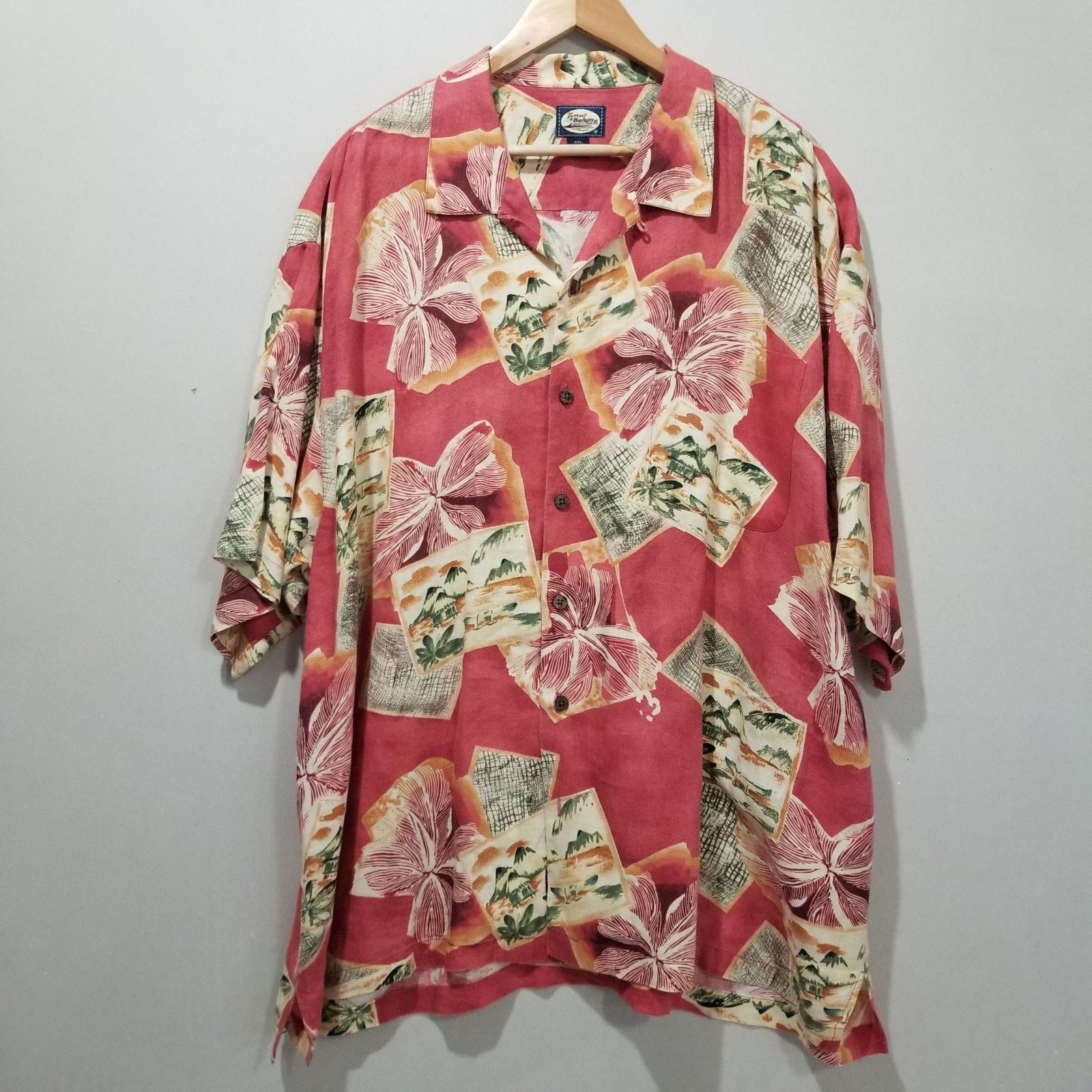 Tommy Bahama Tommy Bahama Shirt Mens XXL Linen Loop Collar Hawaiian Aloha Size US XXL / EU 58 / 5 - 2 Thumbnail