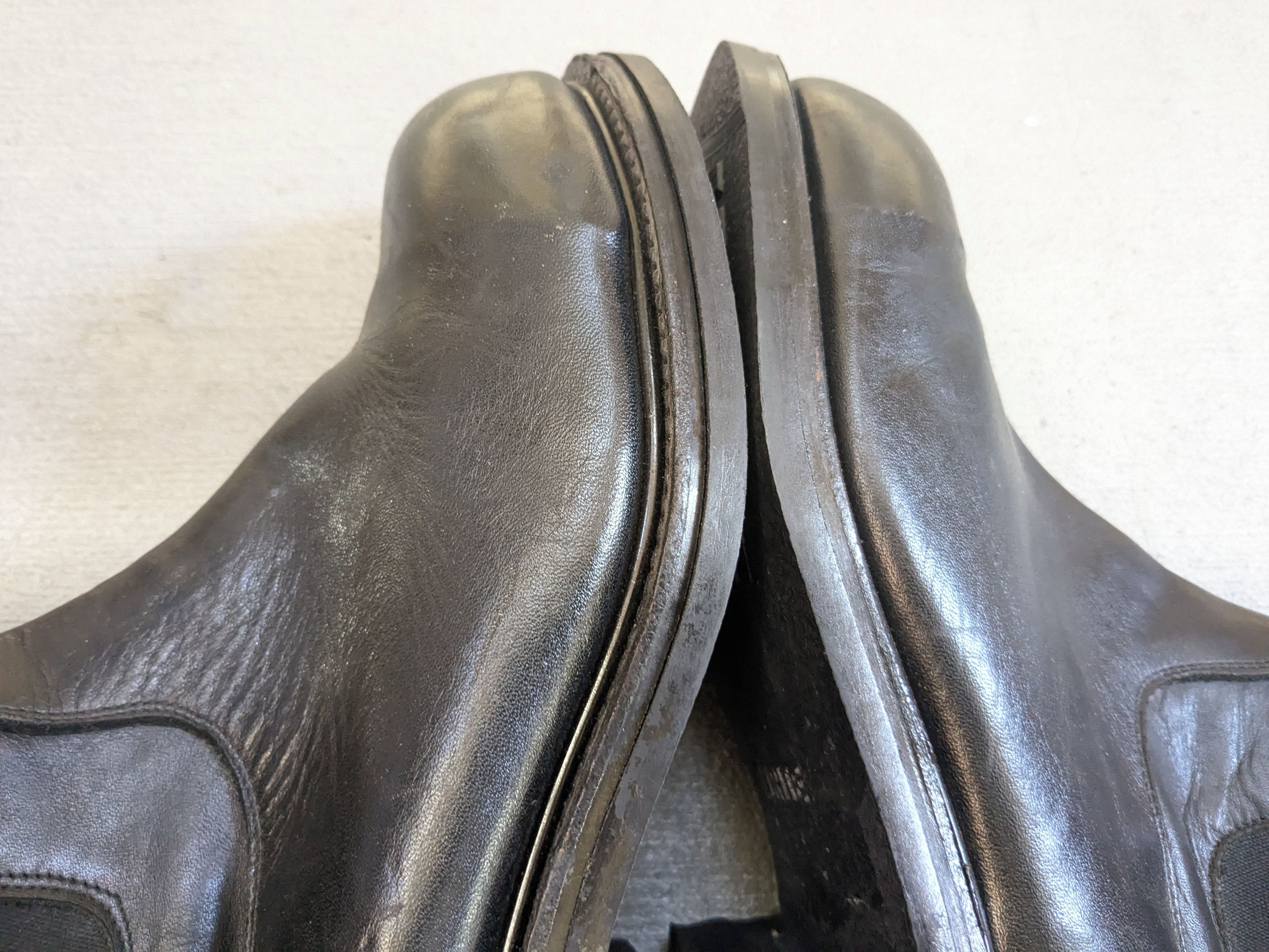 Genuine Leather Vintage Chelsea Boots Black Leather 11 Mexico Steel Toe Size US 11 / EU 44 - 8 Thumbnail
