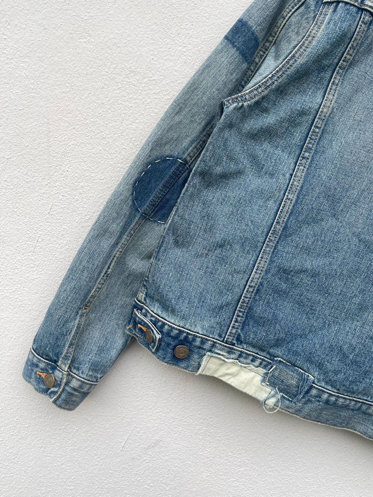 If Six Was Nine × Japanese Brand × Le Grande Bleu (L.G.B.) Ungrid Type-1 Trucker Boro Style Denim Jacket Size US M / EU 48-50 / 2 - 16 Thumbnail