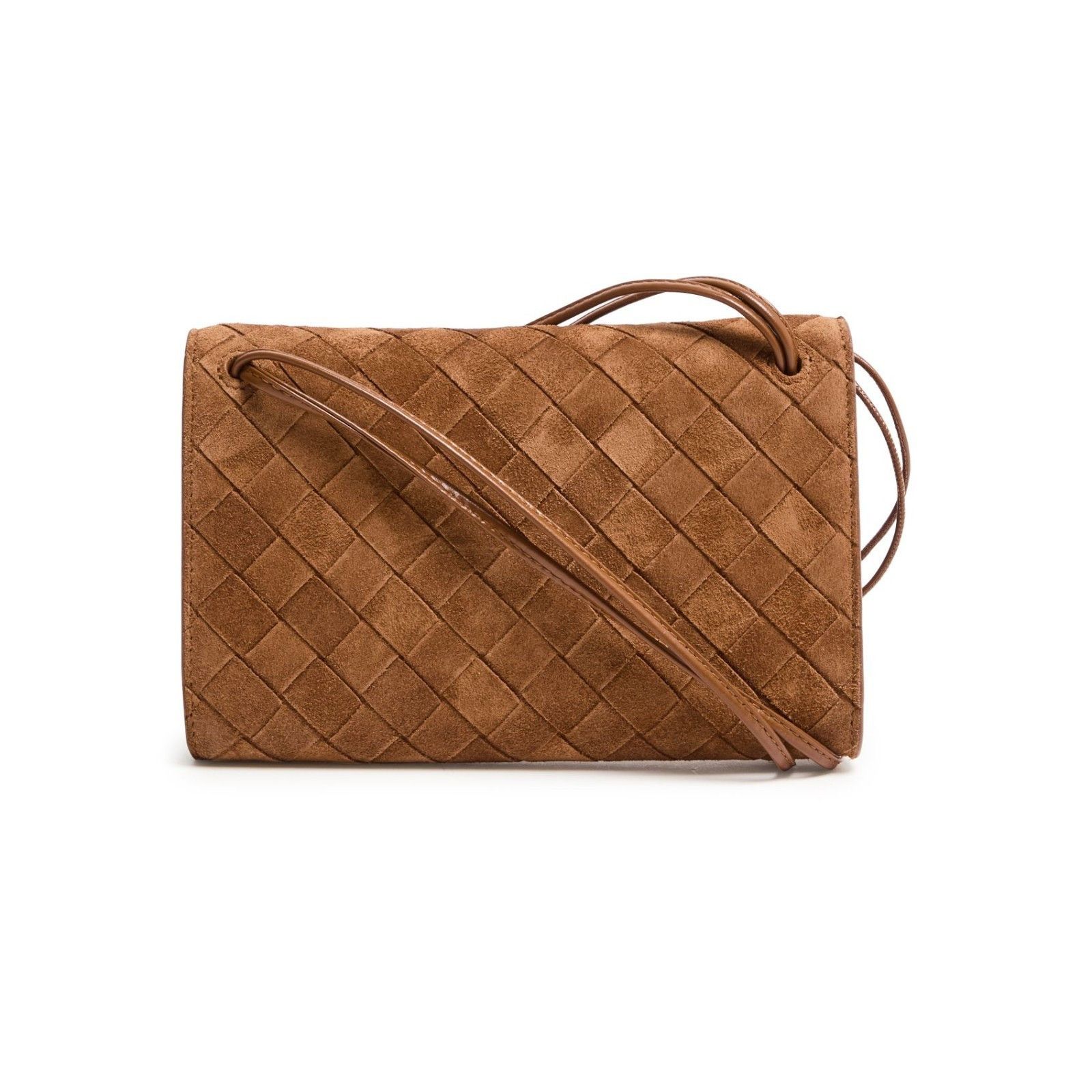 Bottega Veneta BOTTEGA VENETA Andiamo $2200 Amber Suede Pouch On Strap New Size ONE SIZE - 3 Thumbnail