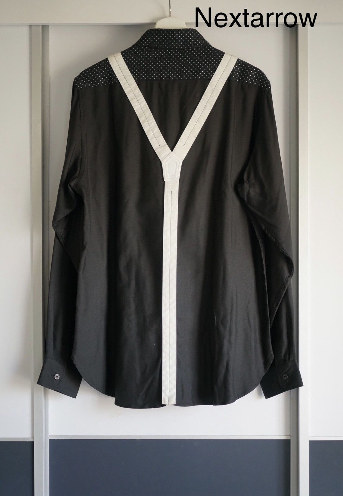 Yohji Yamamoto Yohji Yamamoto 07ss False Strap Silk Shirt 2412-Nextarrow Size US L / EU 52-54 / 3 - 2 Thumbnail