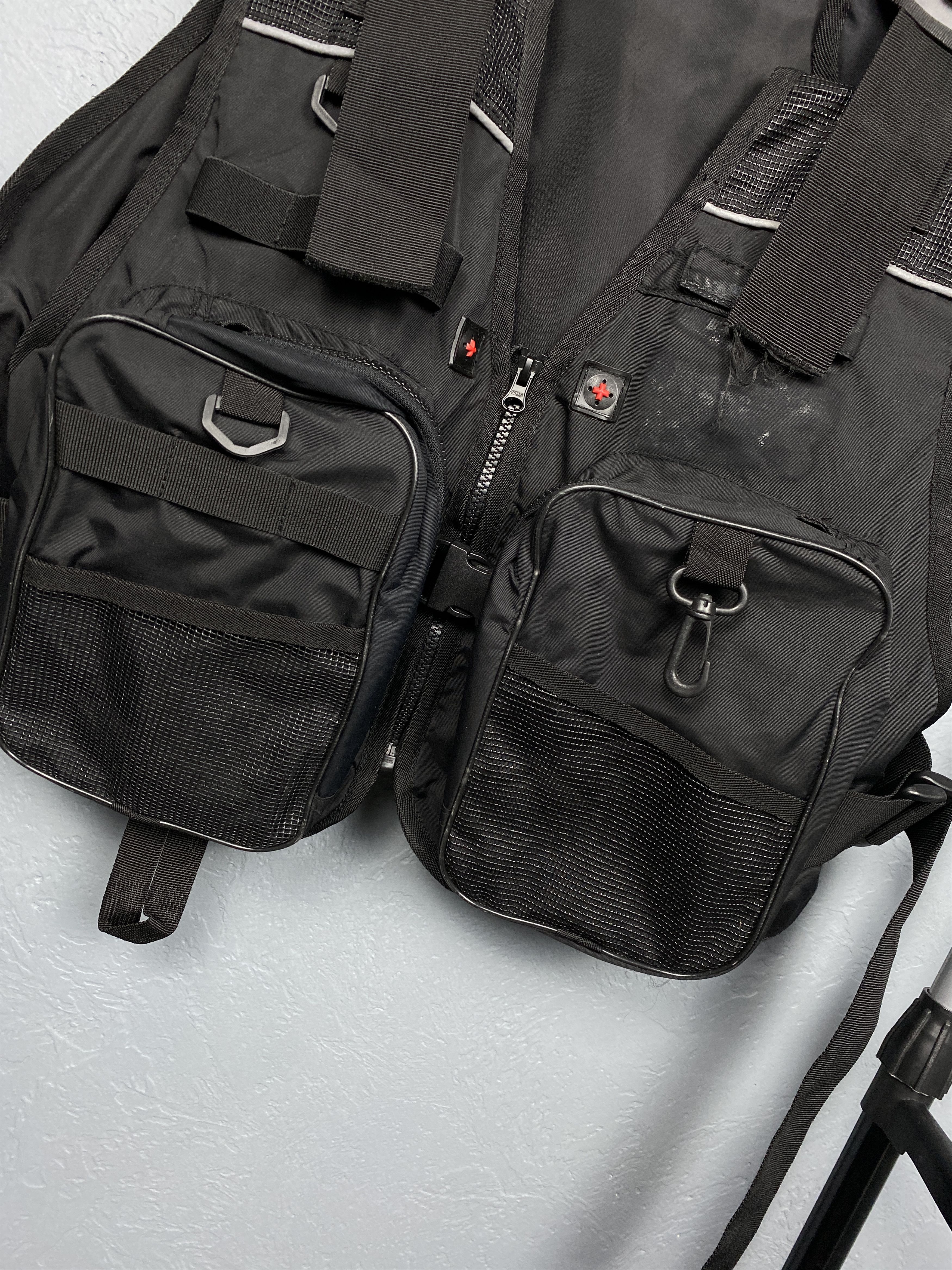 Japanese Brand Multipocket Nylon Vest Fishing Gear Y2K Size US L / EU 52-54 / 3 - 3 Thumbnail