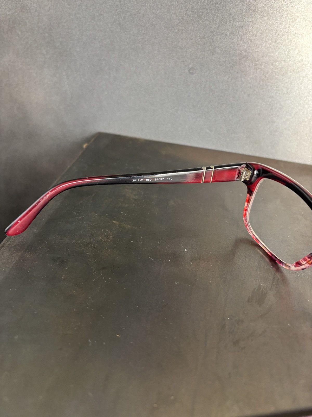 Persol Persol Eyeglasses 3011-V Handmade in Italy Red Frames Retro Size ONE SIZE - 10 Thumbnail