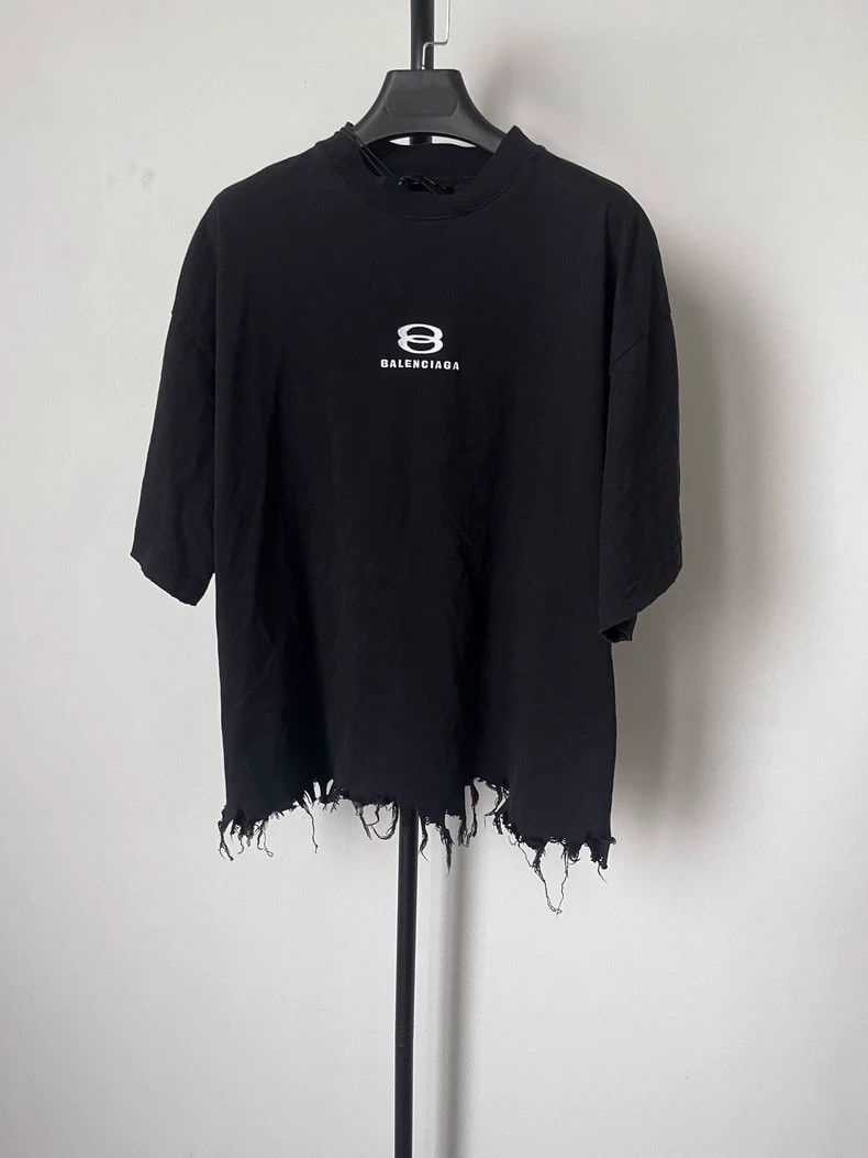 Balenciaga Logo monogram casual T-shirt with short sleeves