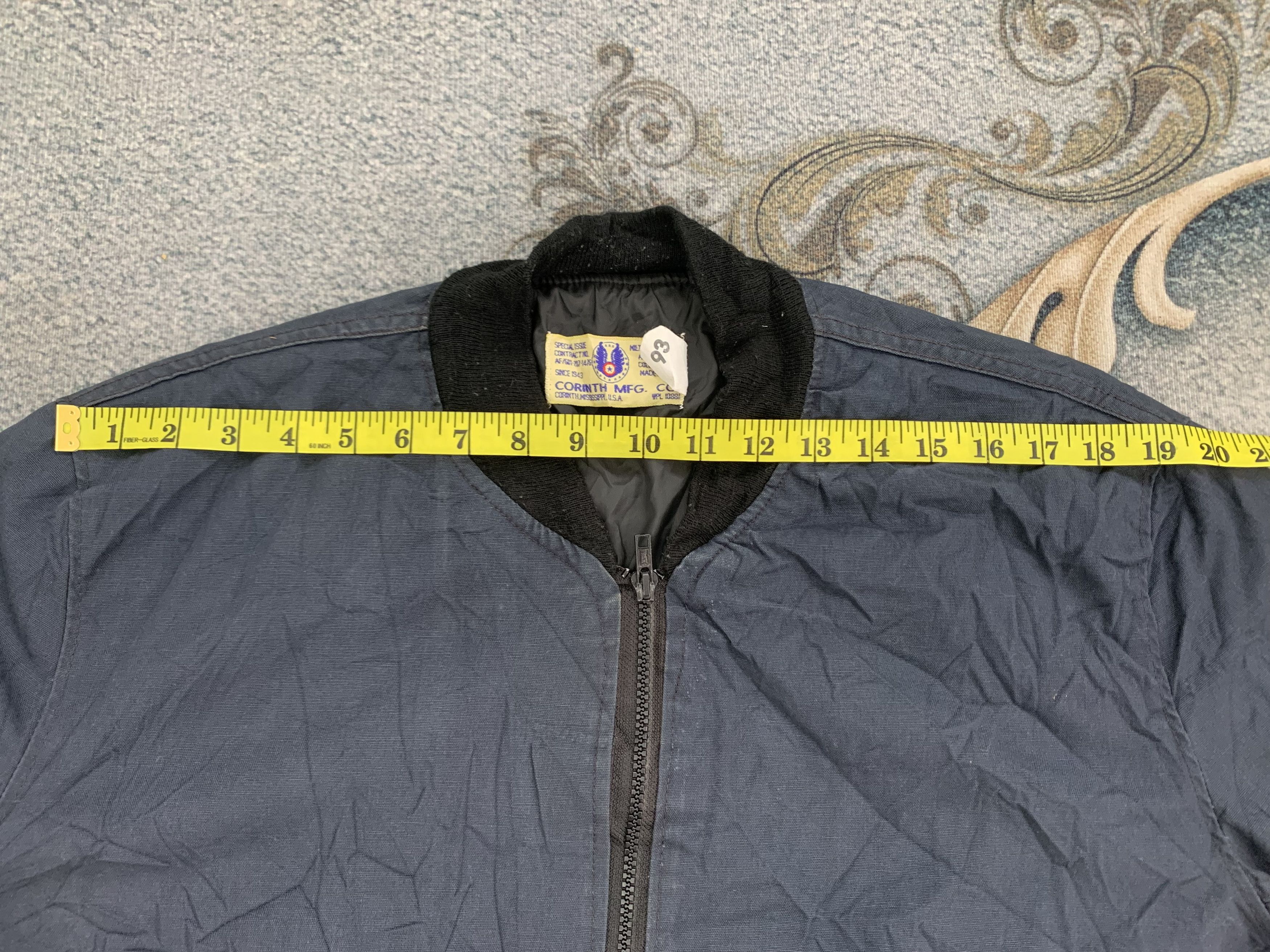 Vintage Vtg Corinth Mfg Co Military Bomber Like Jacket Ideal Zipper Size US L / EU 52-54 / 3 - 14 Thumbnail