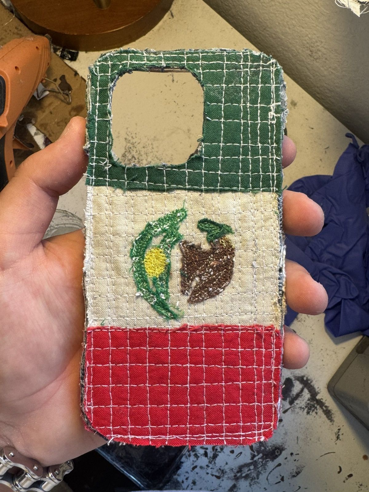 Japanese Brand Distressed Boro Iphone Case Size ONE SIZE - 1 Thumbnail