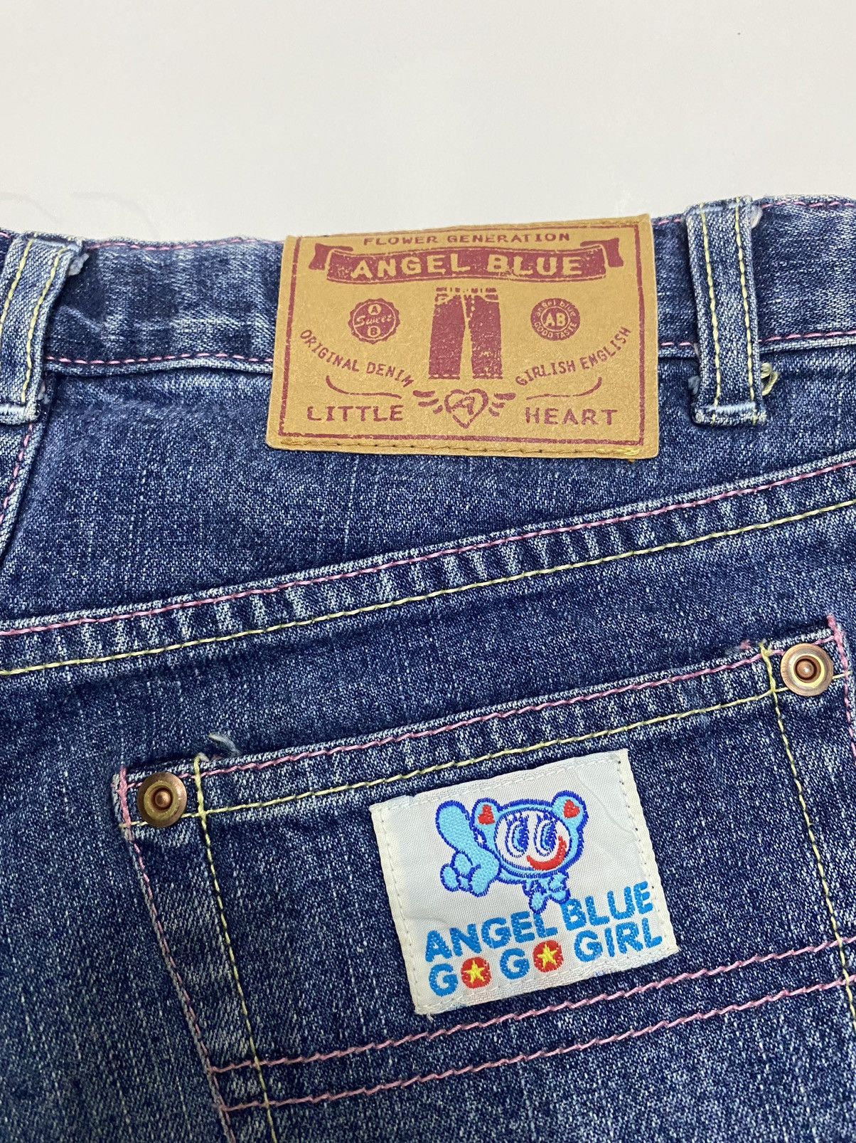 Angel Blue 🔥ANGEL BLUE☠️DISTRESSED CRAZY CUT DENIM SHORT JEANS Size 27" / US 4 / IT 40 - 8 Thumbnail