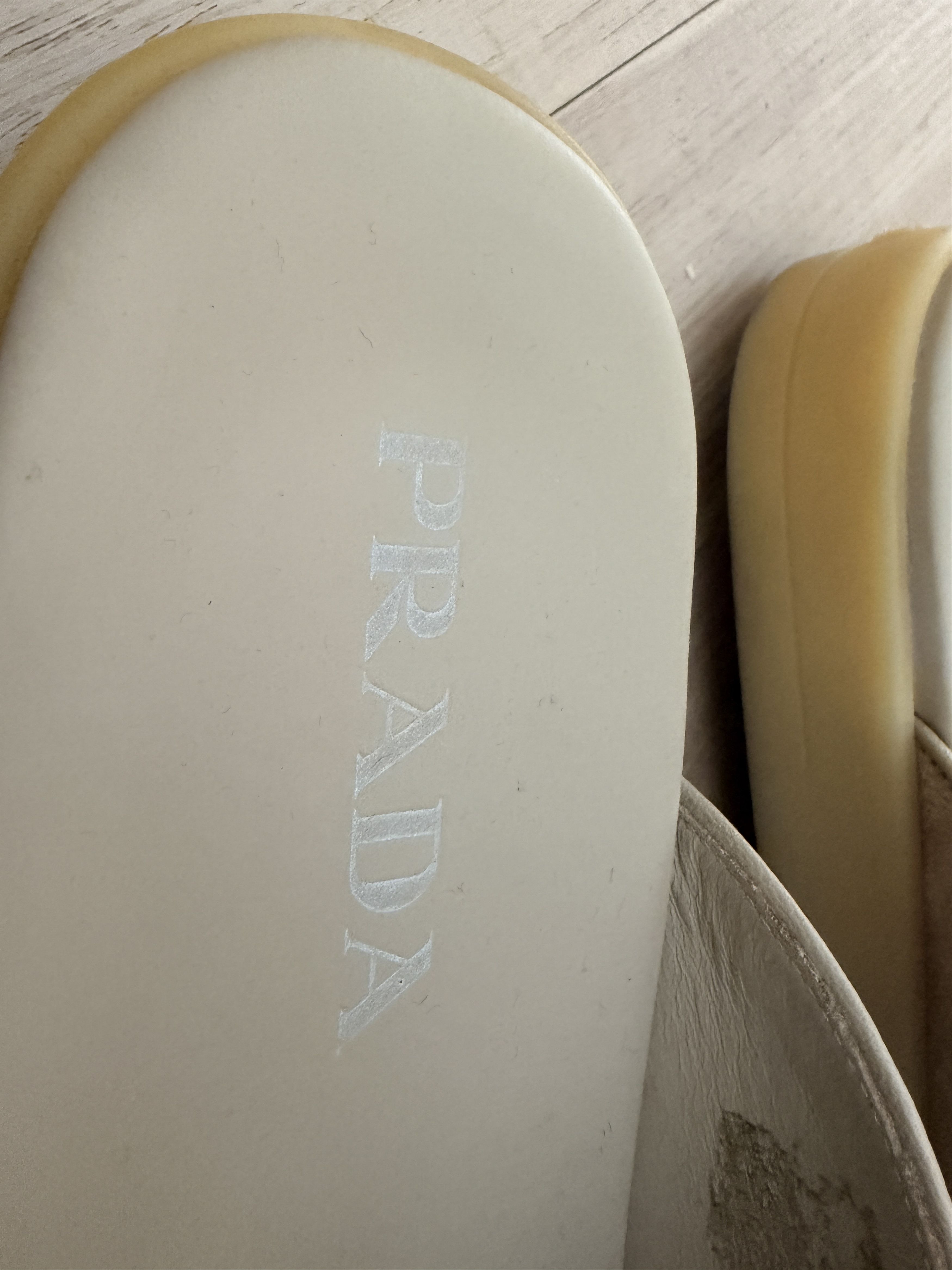 Prada PRADA Calfskin Ecru Suede Mules Size 12 (FITS LIKE 13) Size US 12 / EU 45 - 5 Thumbnail