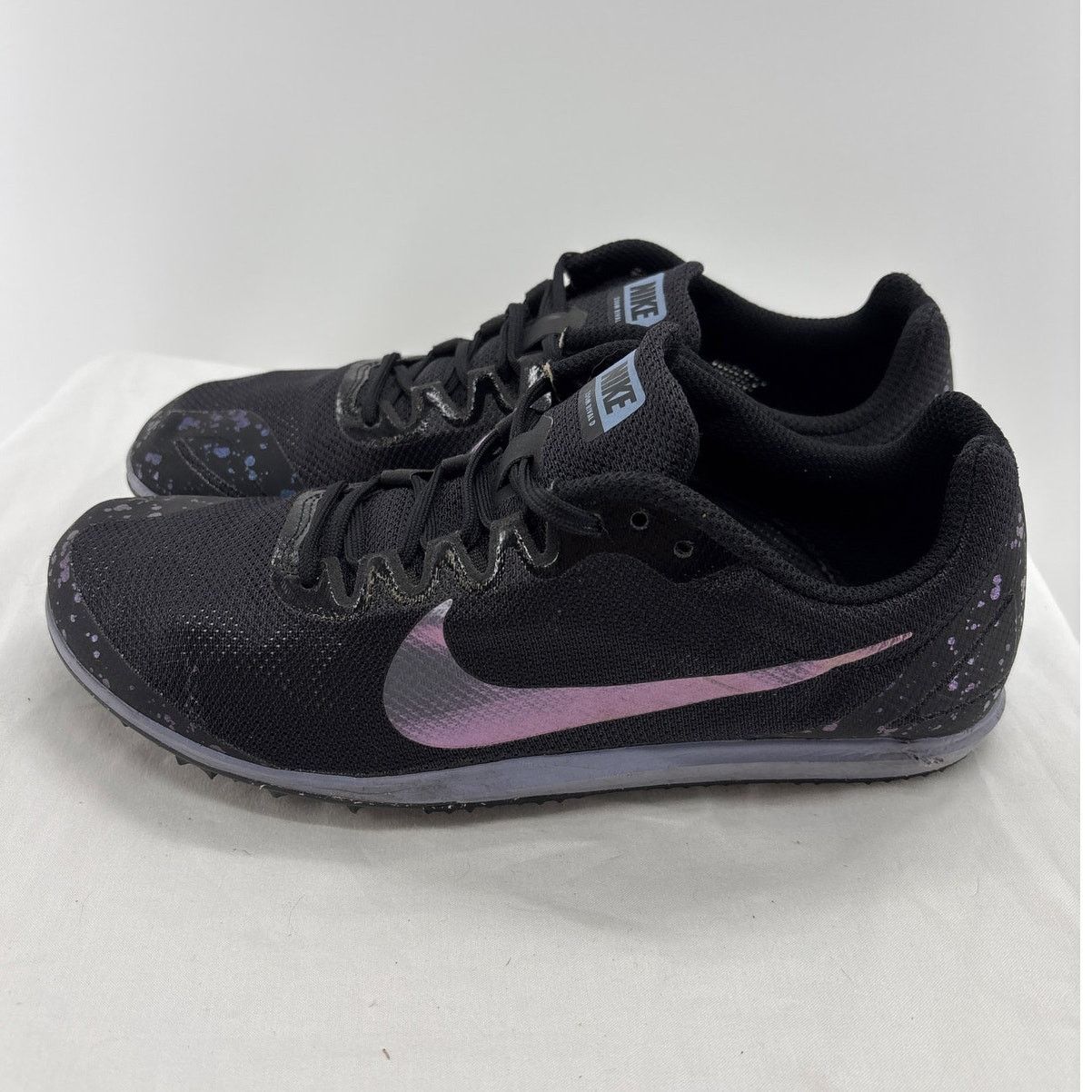Nike Nike Zoom D Unisex Distance Spike Women's 7 Black/Indigo Size US 7 / IT 37 - 3 Thumbnail