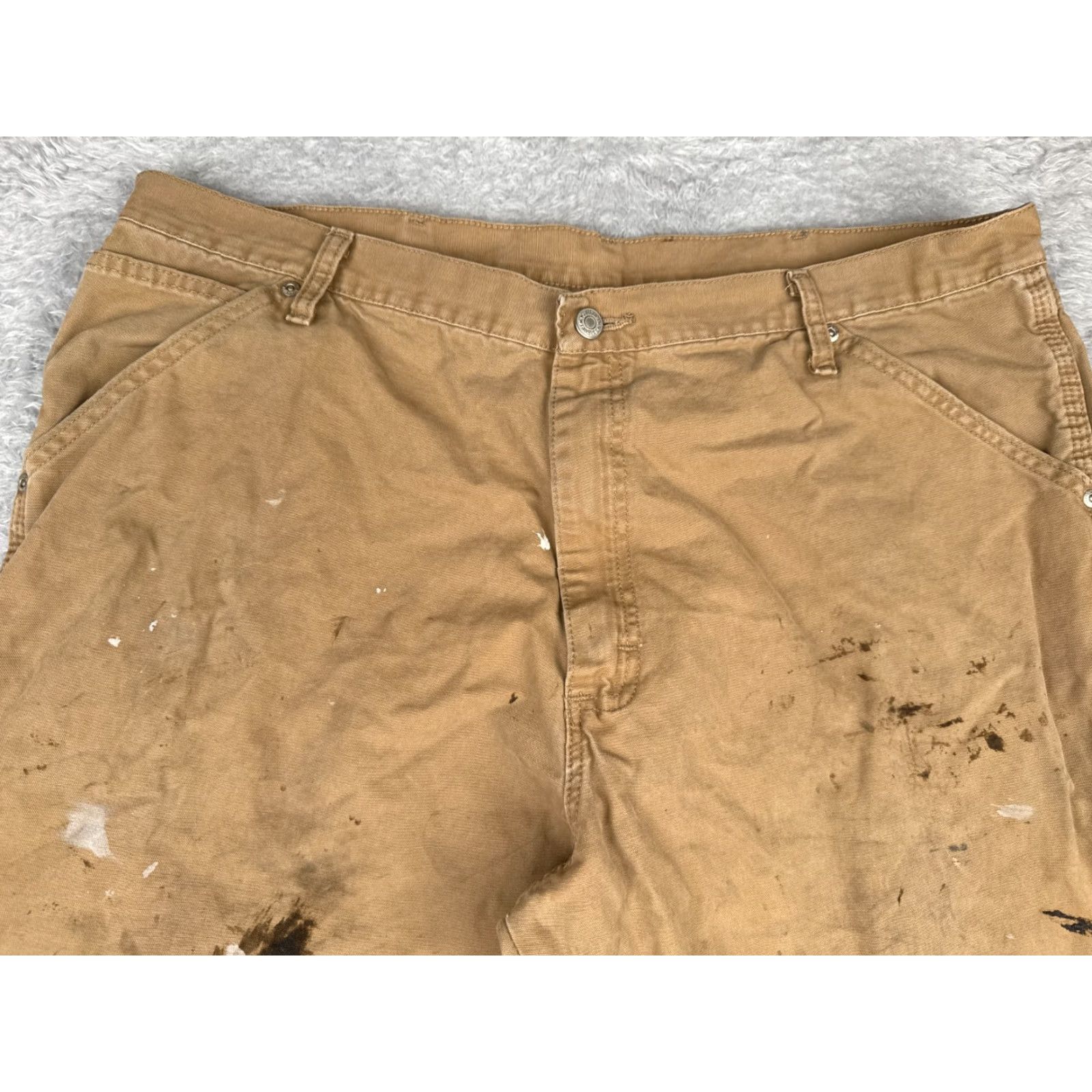 Wrangler Wrangler Jeans Men 40x32 Beige Straight Leg Denim 5-Pocket Regular Fit Belt Loop 40 in Inseam Cotton Blend Vintage No Mens Size US 40 / EU 56 - 4 Thumbnail