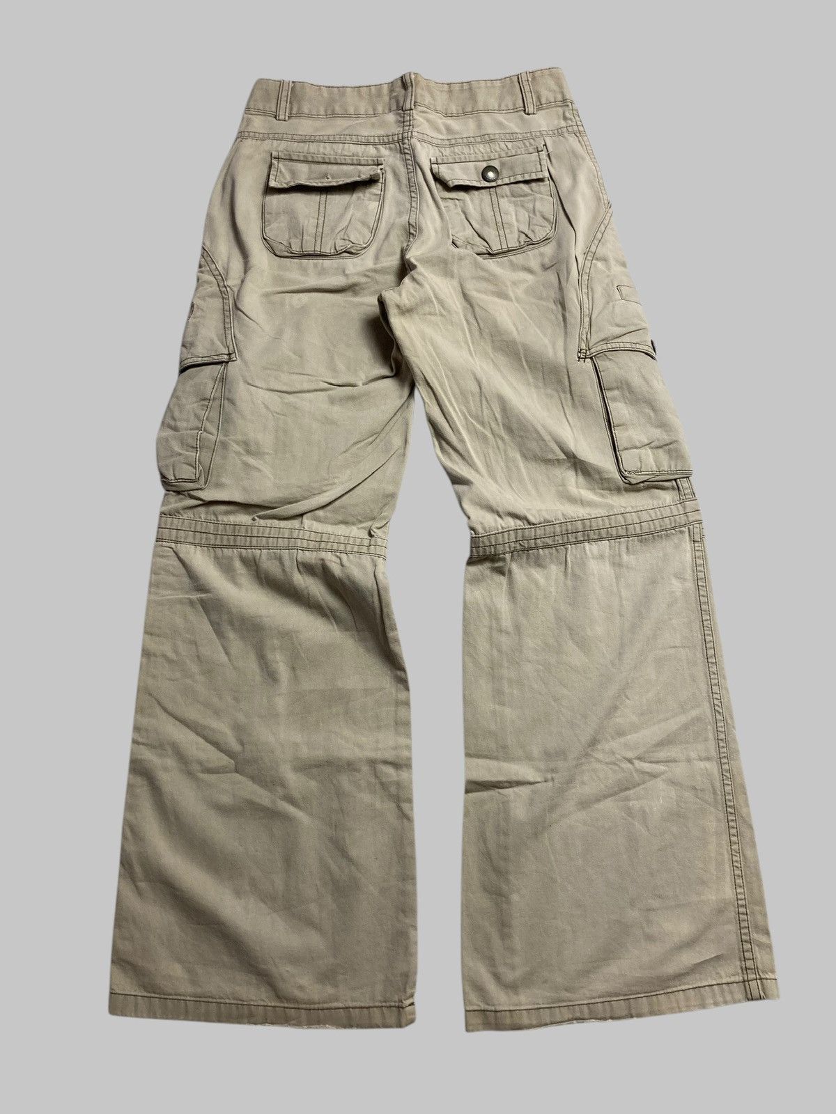 Hysteric Glamour × Japanese Brand × Tete Homme FANCLUB Bondage Cargo Baggy Pants Multi Pocket💥 Size US 27 - 2 Thumbnail