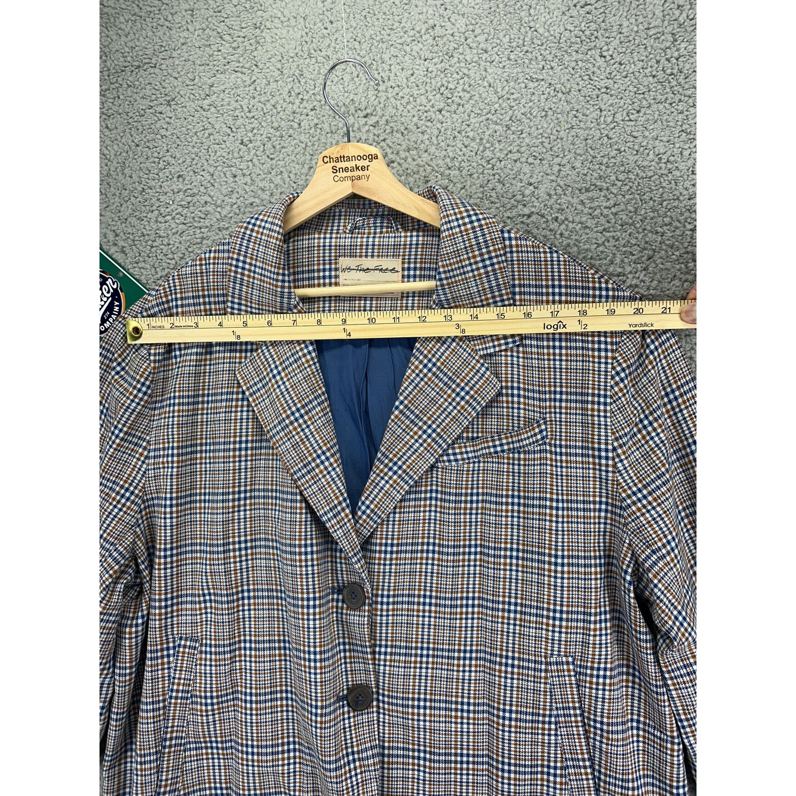 Free People Free People Cali Plaid Blazer Jacket Womens Extra Large XL Size XL / US 12-14 / IT 48-50 - 4 Thumbnail