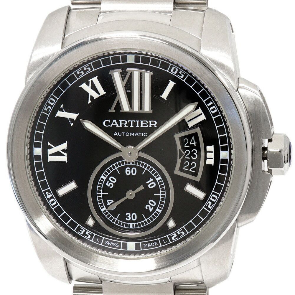Cartier Cartier Cartier Black Dial Calibre de Cartier Watch W7100016 Metal Automatic W7100016 DUTY FREE for USA Size ONE SIZE - 1 Thumbnail