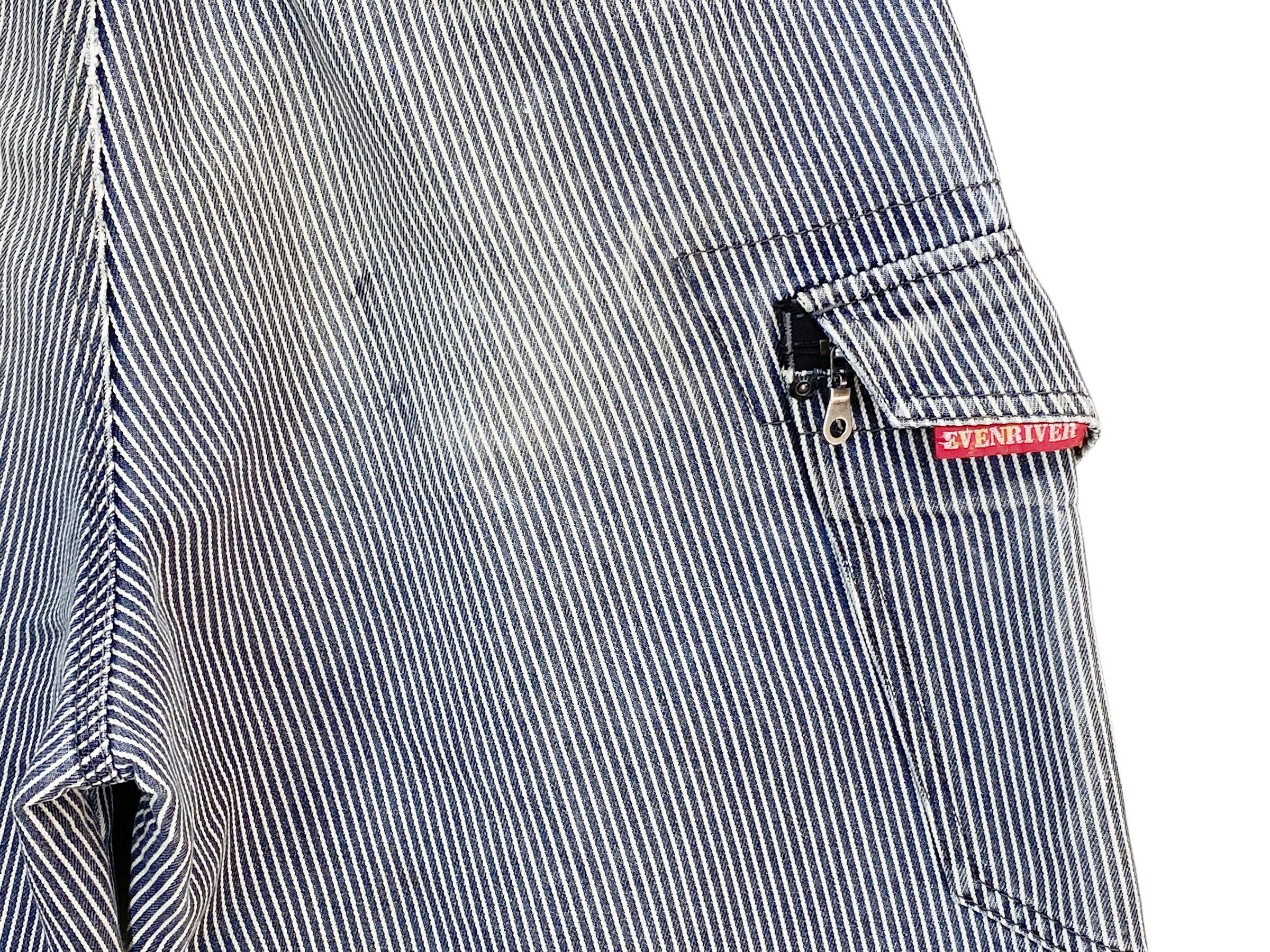 Japanese Brand Evenriver Cargo Pants Stripes Hickory Skateboard Size US 29 - 11 Thumbnail