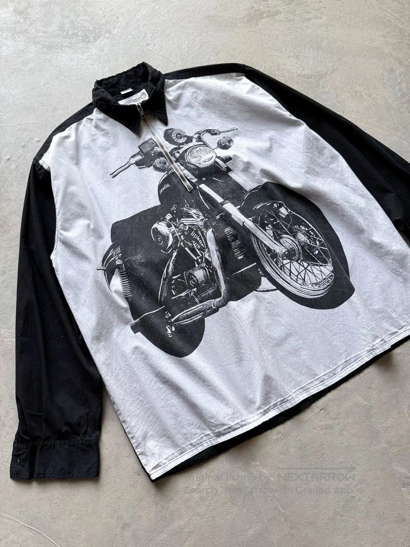 Vintage Vintage 90s FIRST CLASS Choppers Moto Shirt. Size US XL / EU 56 / 4 - 2 Thumbnail