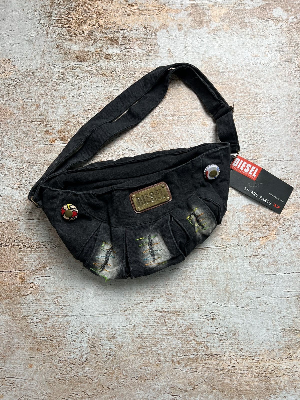 image of Avant Garde x Diesel 90's Vintage Bag in Black, Women's