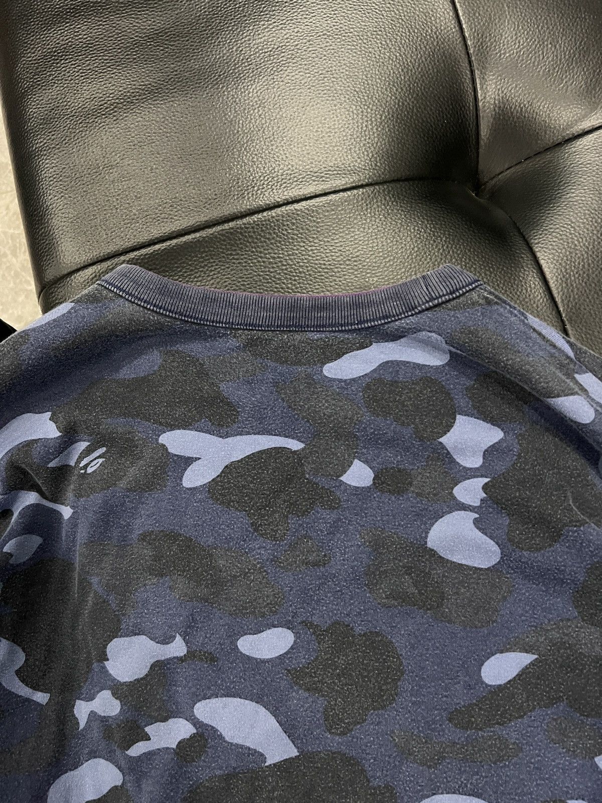 Bape BAPE OG Purple/Blue Camo Logo Reversible Long Sleeve Size US L / EU 52-54 / 3 - 13 Thumbnail
