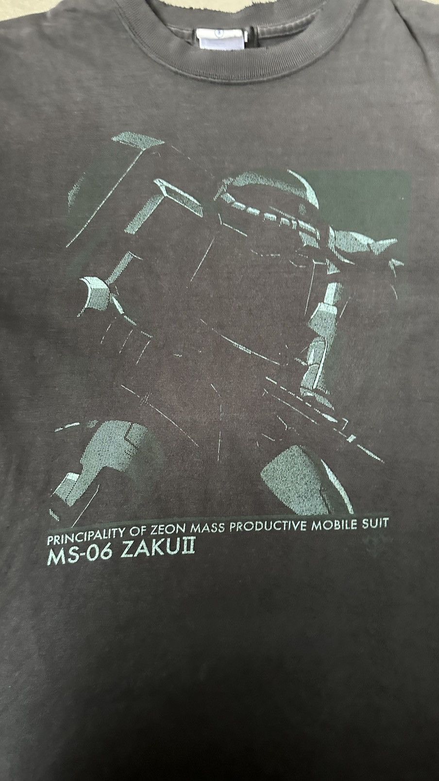 Japanese Brand VINTAGE BANDAI MS-06 ZAKUII GUNDAM TEE Size US M / EU 48-50 / 2 - 2 Thumbnail