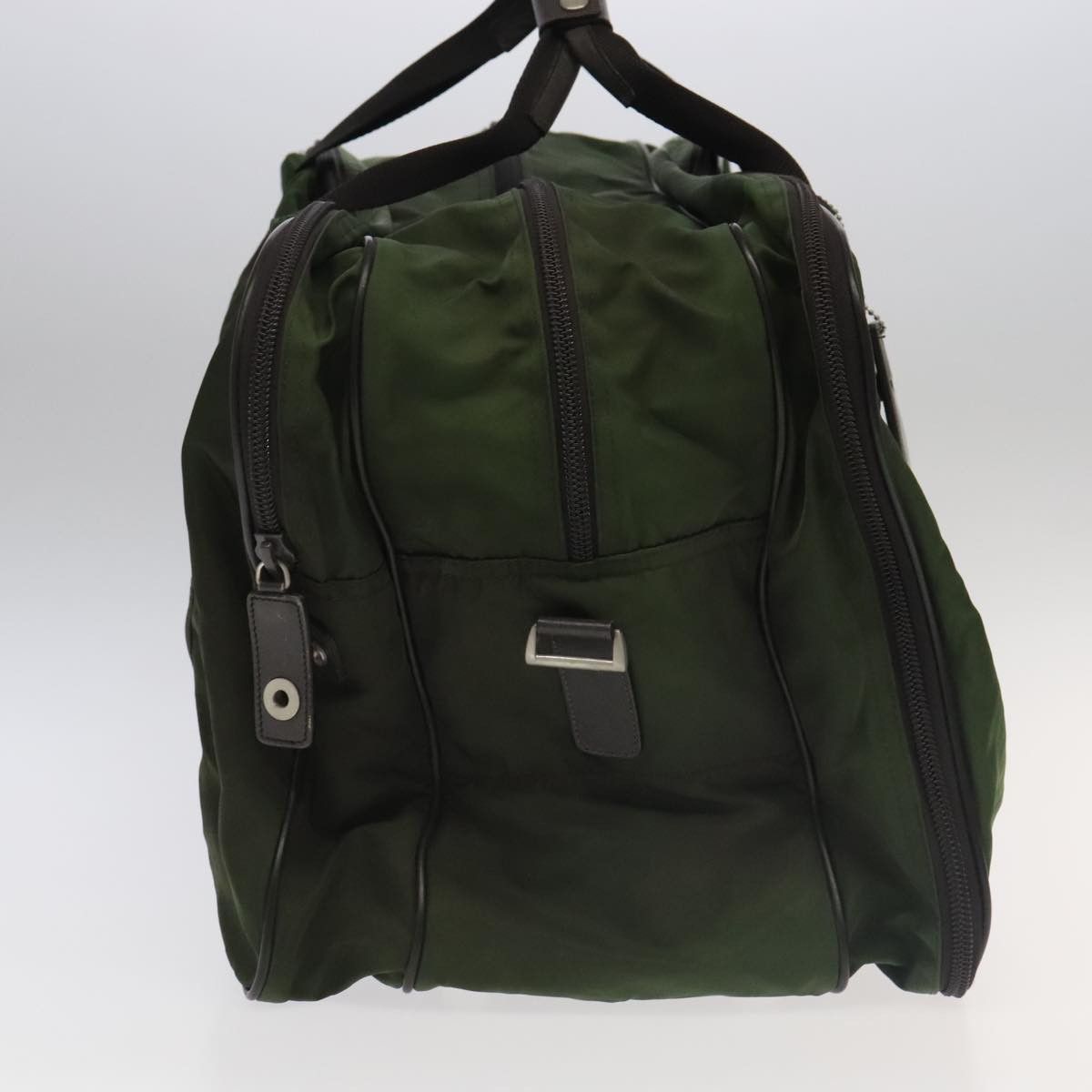 Prada PRADA Boston Bag Nylon Khaki Silver Size ONE SIZE - 5 Thumbnail