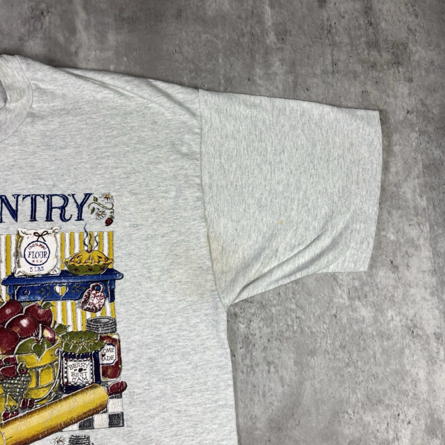 Fruit Of The Loom VINTAGE Fruit of the Loom T-Shirt 90s Crew Neck Short Sleeve Graphic Print Gray XL Men MENS Regular Cotton Knit Vintage Yes Size US XL / EU 56 / 4 - 7 Thumbnail