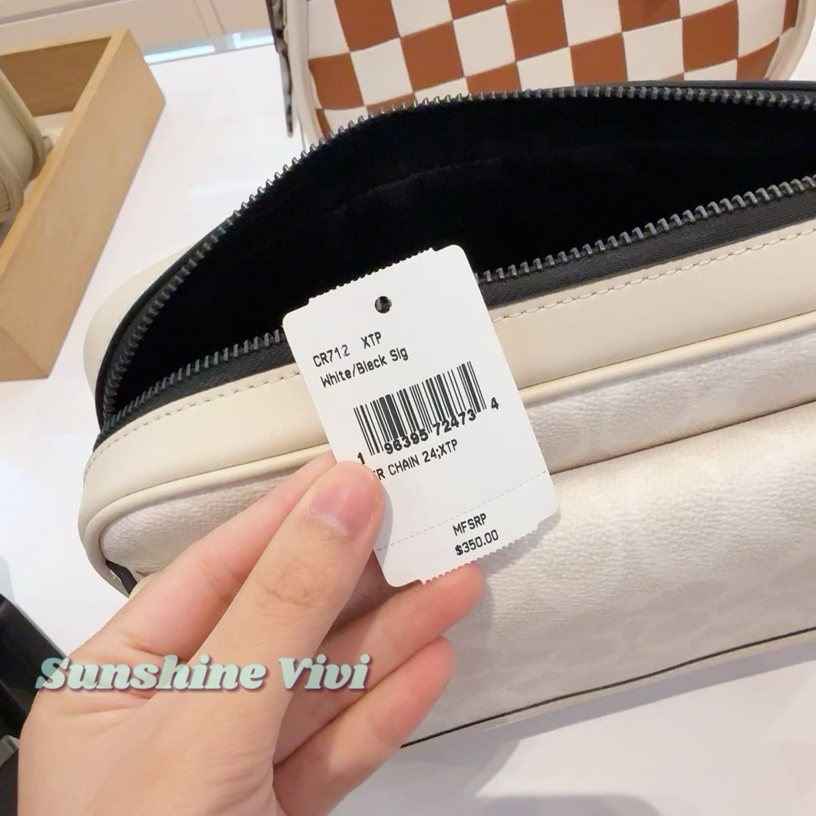 Coach NWT COACH CR712 Shoulder Bag Crossbody White /Black Size ONE SIZE - 6 Thumbnail