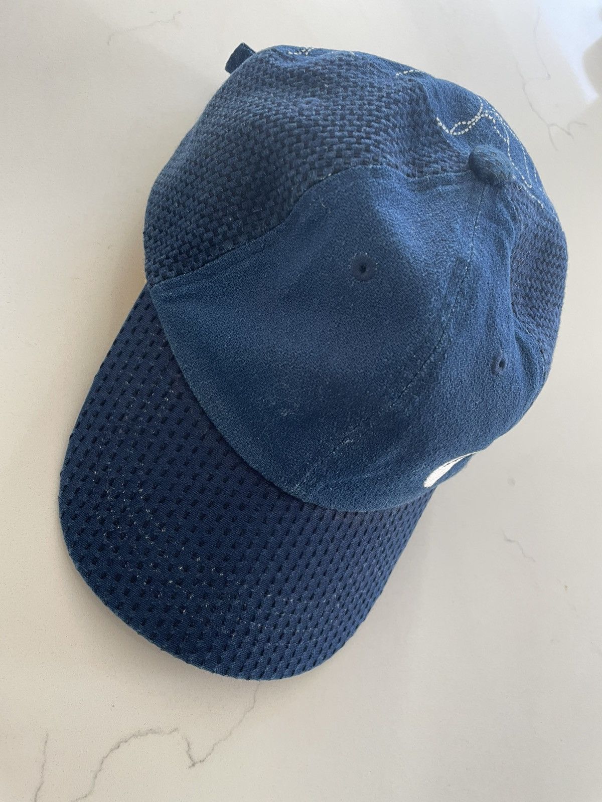 Bape Bape Ape A Bathing Ape Indigo Japan Sashiko Cap Hat Size ONE SIZE - 4 Thumbnail