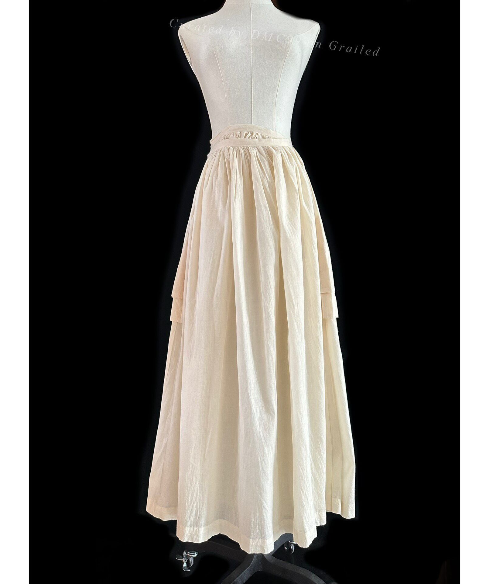 Rei Kawakubo Comme des Garçons 1999 Cotton Apron Skirt Size 38" / US 16 / IT 52 - 1 Thumbnail