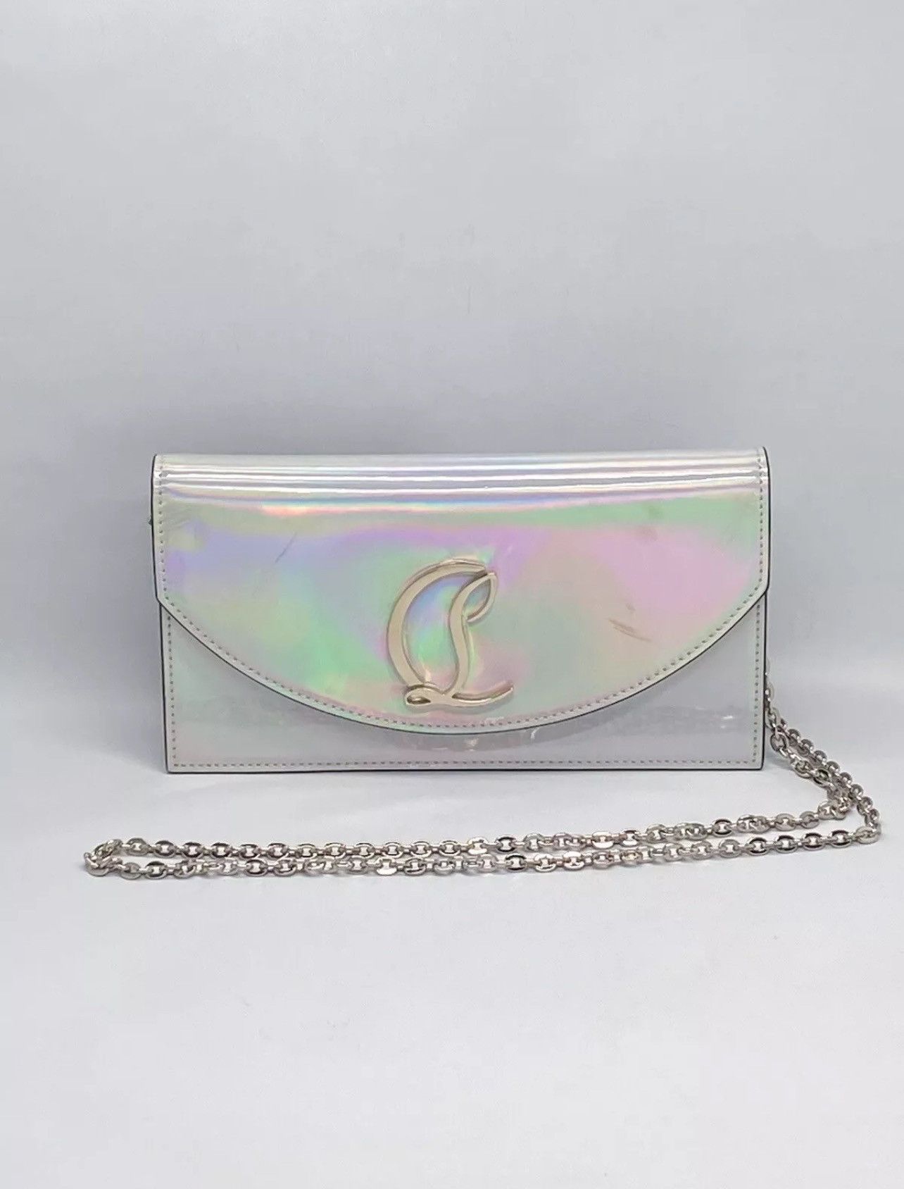 Christian Louboutin Christian Louboutin iridescent leather clutch shoulder bag Size ONE SIZE - 1 Thumbnail