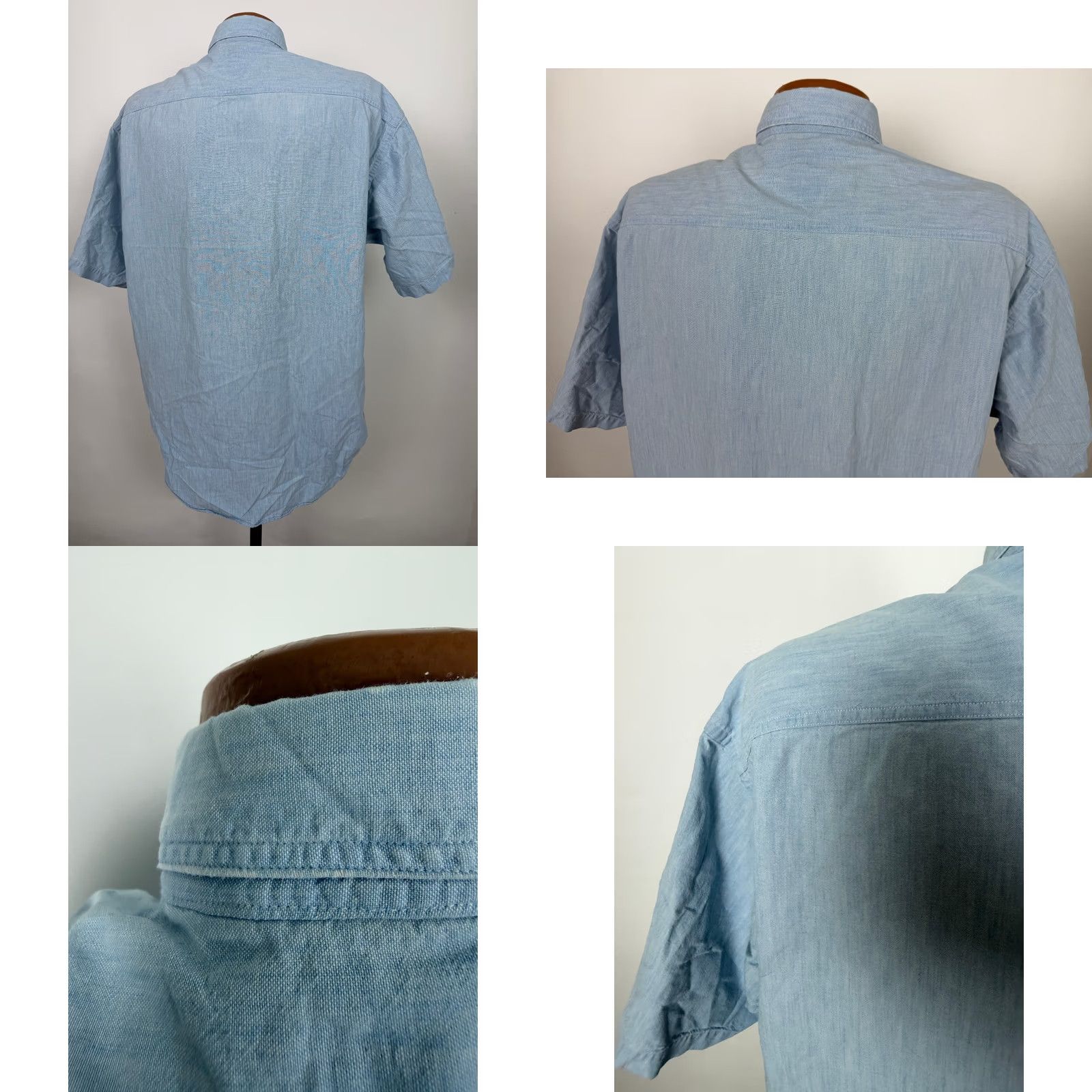 Vintage VINTAGE 90s St. John's Bay Shirt Men Large Button Up Casual Travel Blue Size US L / EU 52-54 / 3 - 8 Thumbnail