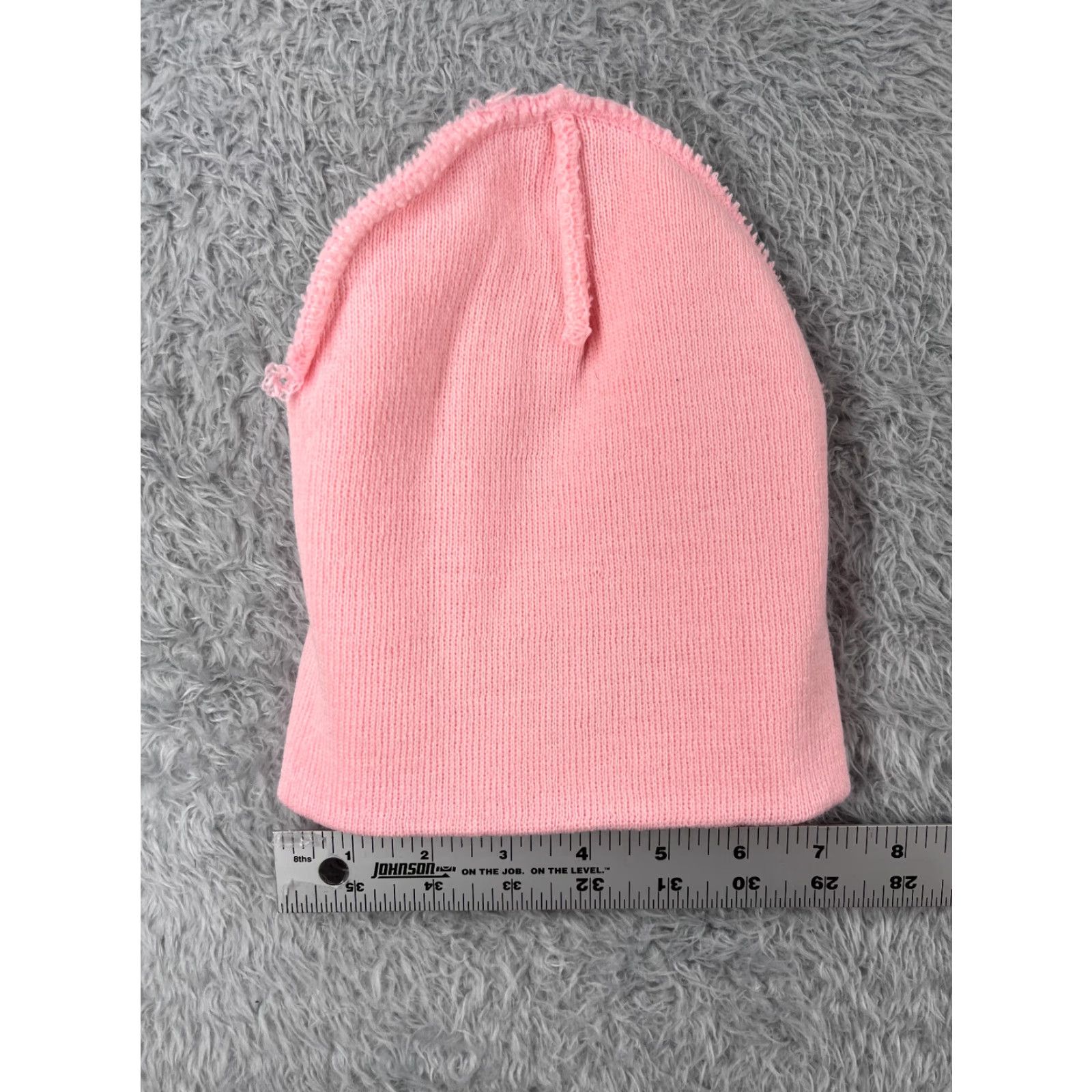 Vintage Decky Beanie Toque Adult One Size Pink Knit 100% Acrylic McMaster Electric Co. (Hat/Cap) Size ONE SIZE - 6 Thumbnail