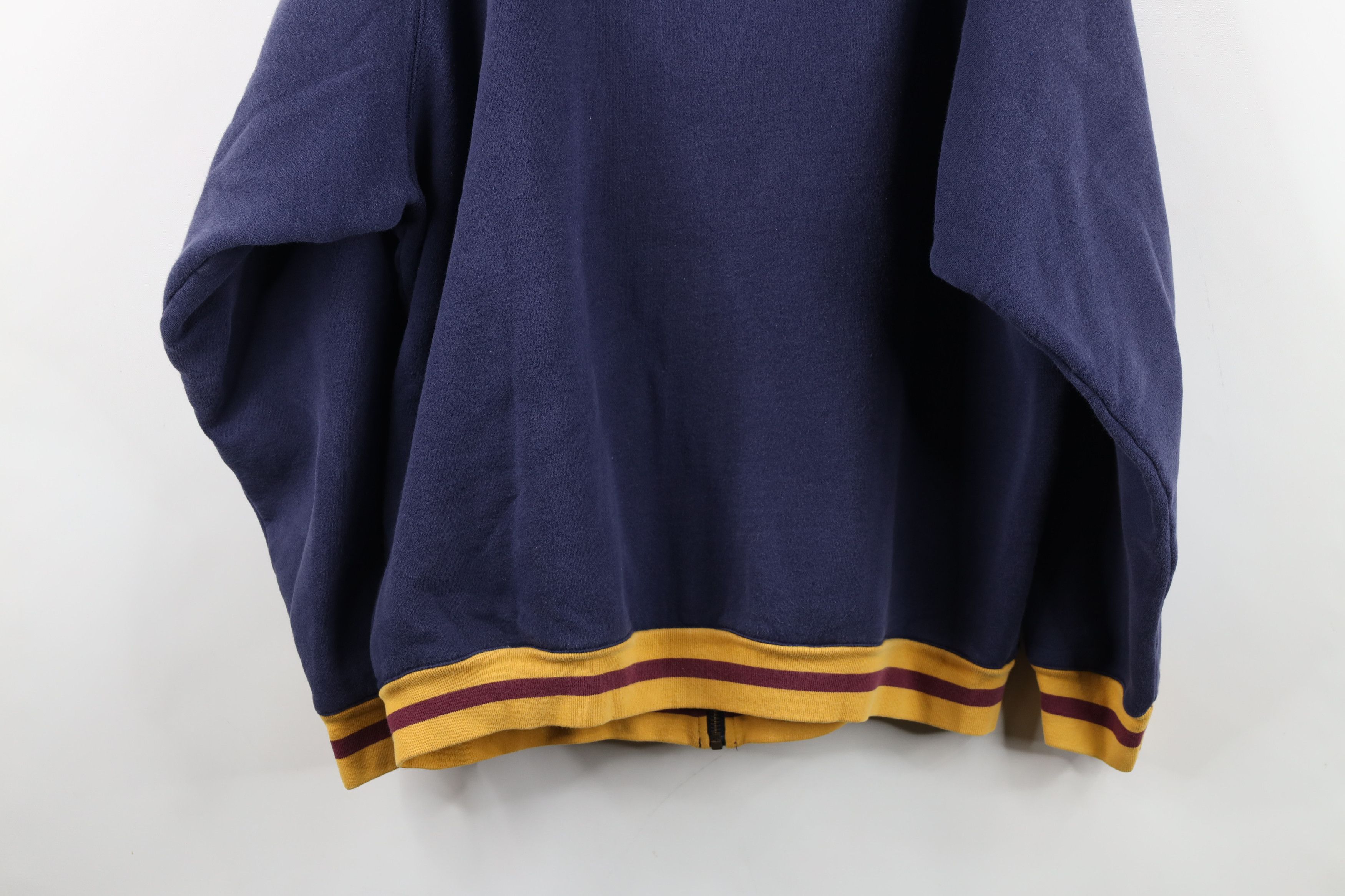 Vintage Vintage Streetwear Striped Heavyweight Full Zip Hoodie Size US L / EU 52-54 / 3 - 14 Thumbnail