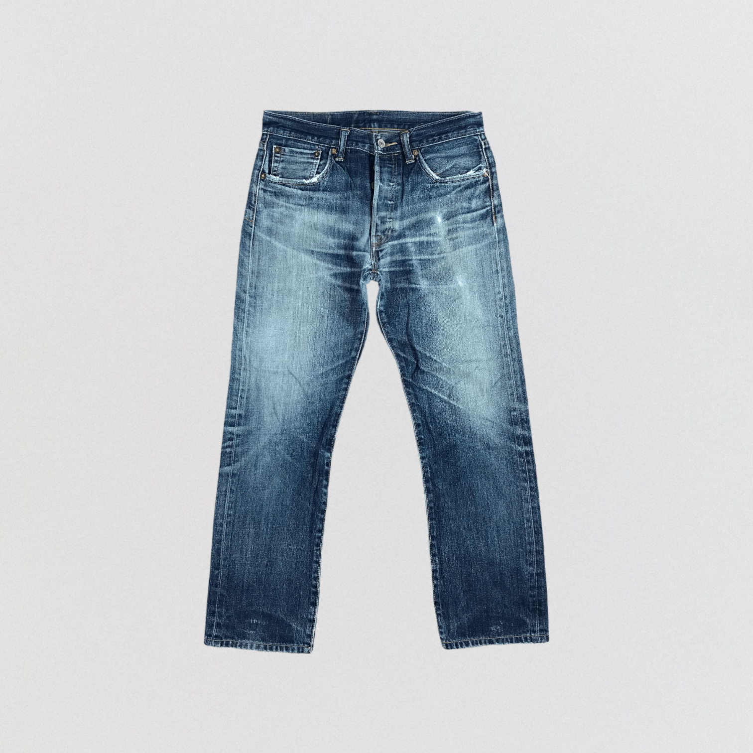 Vintage Blue Wash Levis 501 Jeans-JM2256