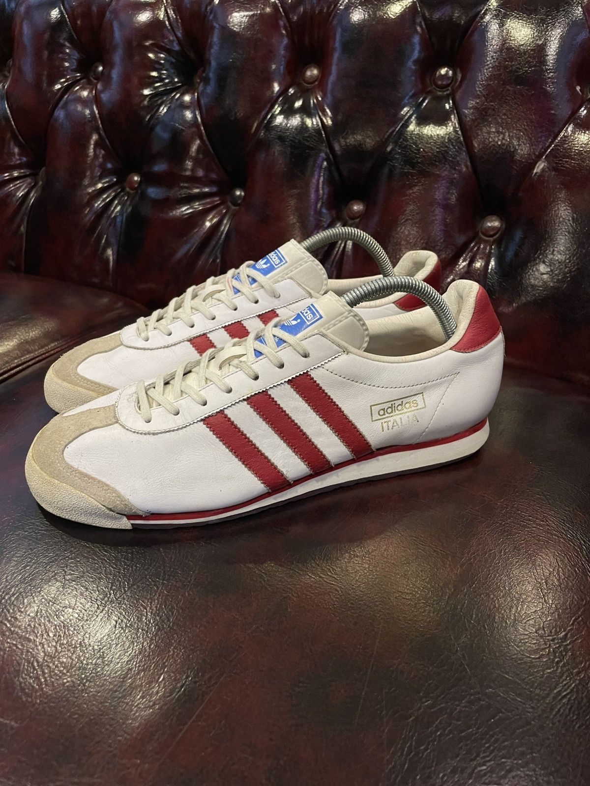 Vintage Adidas Italia 2005 Leather White/Red