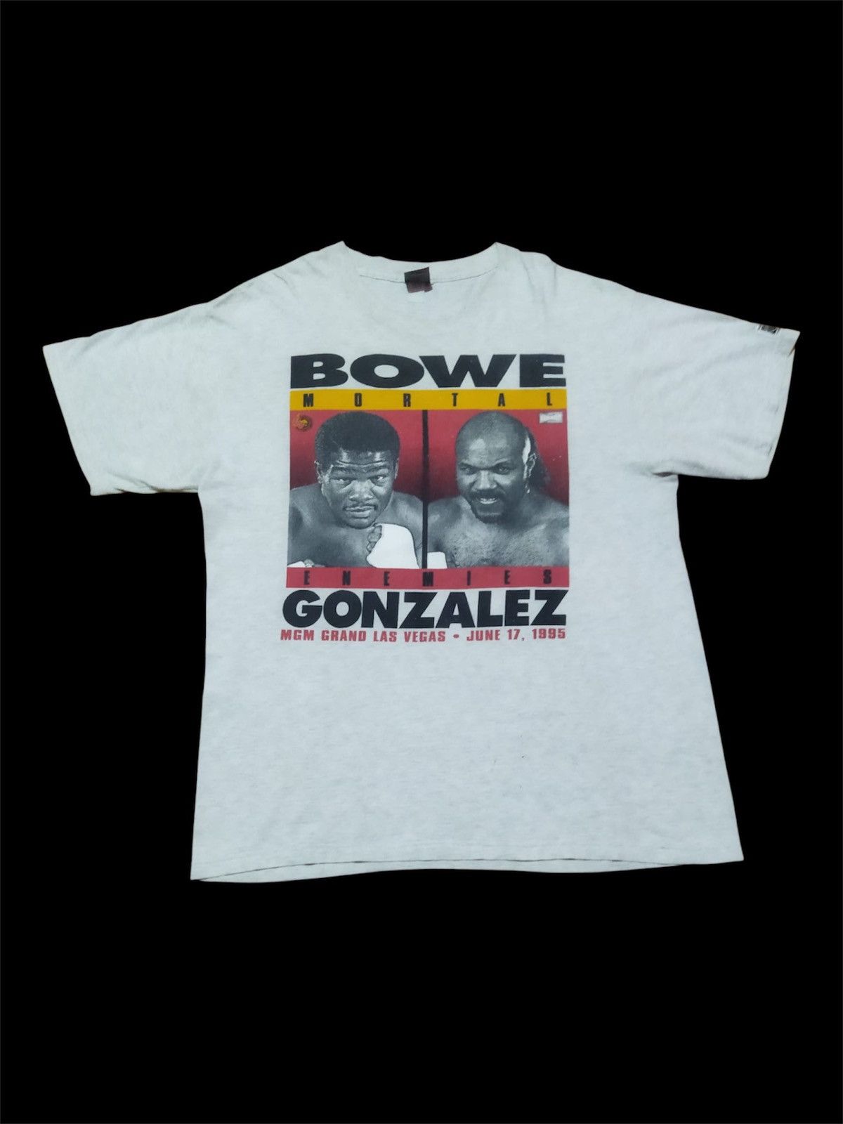 Vintage Vintage 90s Boxing Bowe Mortal vs Enemies Gonzales Tee Size US XL / EU 56 / 4 - 1 Thumbnail