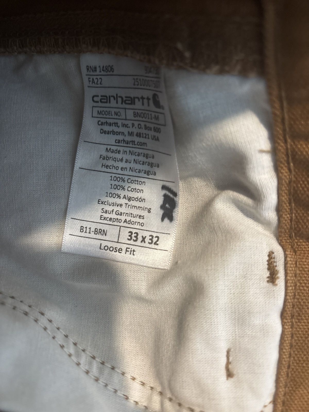 Carhartt Carhartt Pants Size US 33 - 5 Thumbnail