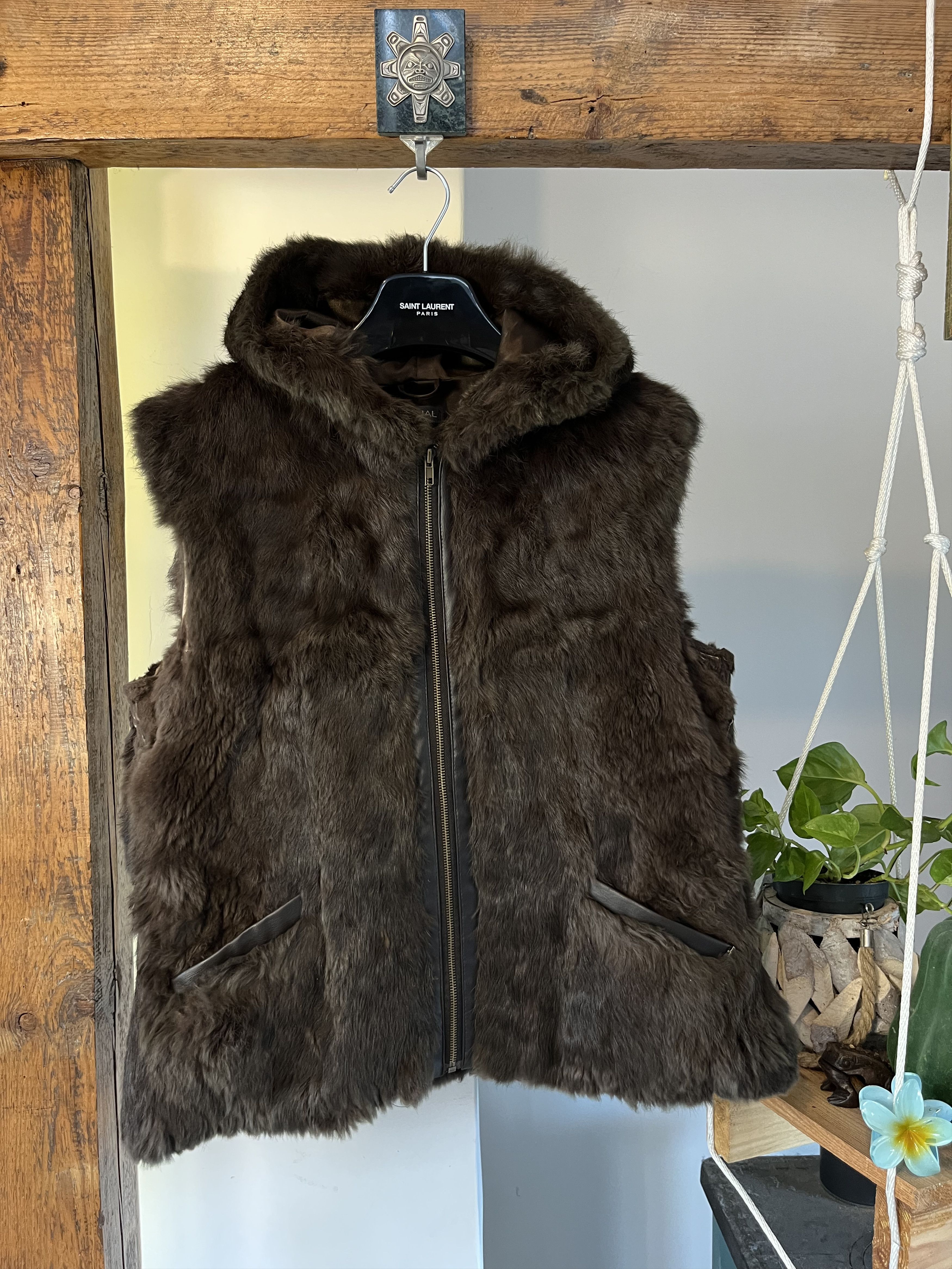 If Six Was Nine × Japanese Brand y2k Avant Garde Opium Emo Fur Hoodie Vest Jacket Drip Size US S / EU 44-46 / 1 - 1 Thumbnail