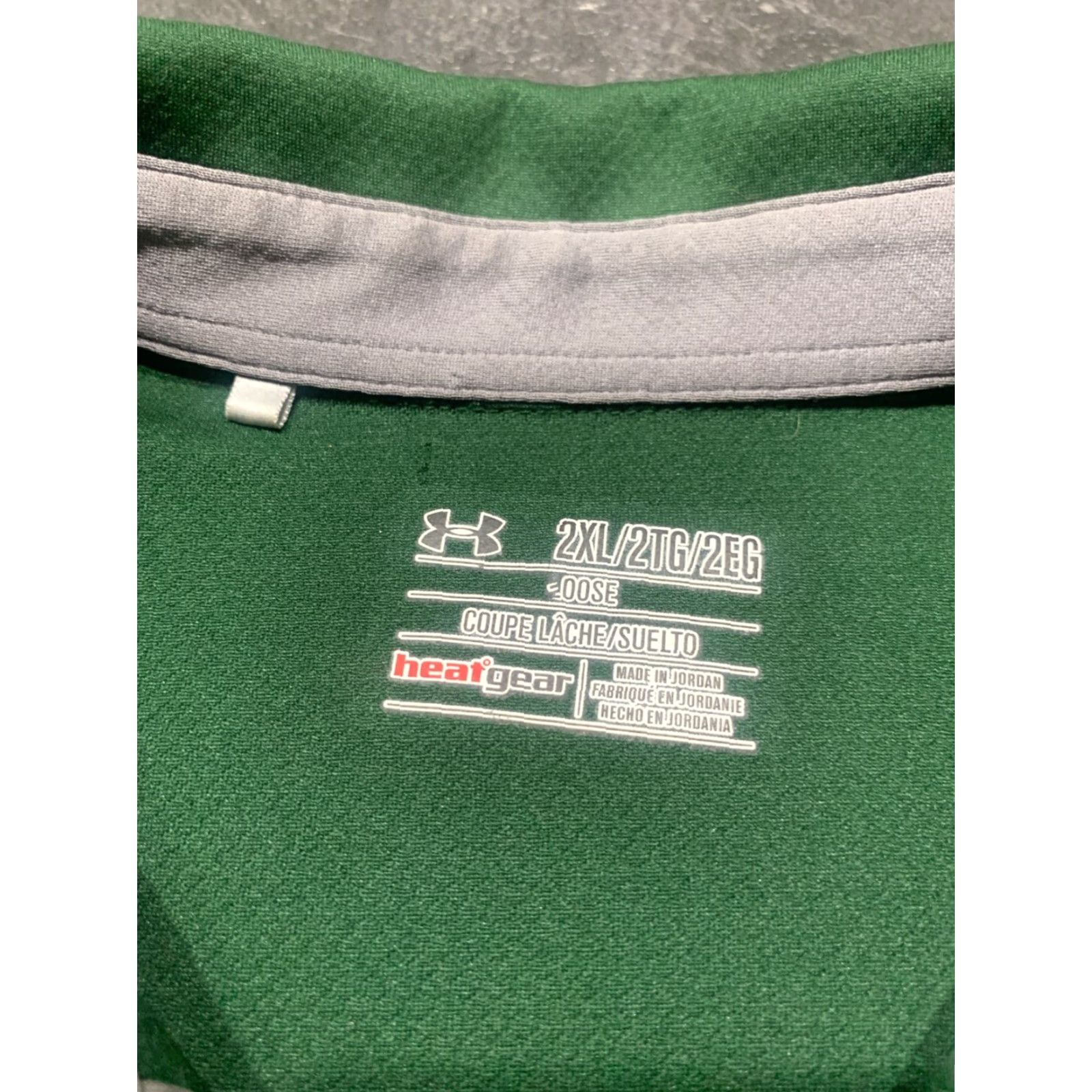 Under Armour VINTAGE Under Armour Golf Polo Shirt Men’s Short Sleeve 2XL Green Breathable Moisture Wicking Casual Size US XXL / EU 58 / 5 - 6 Thumbnail