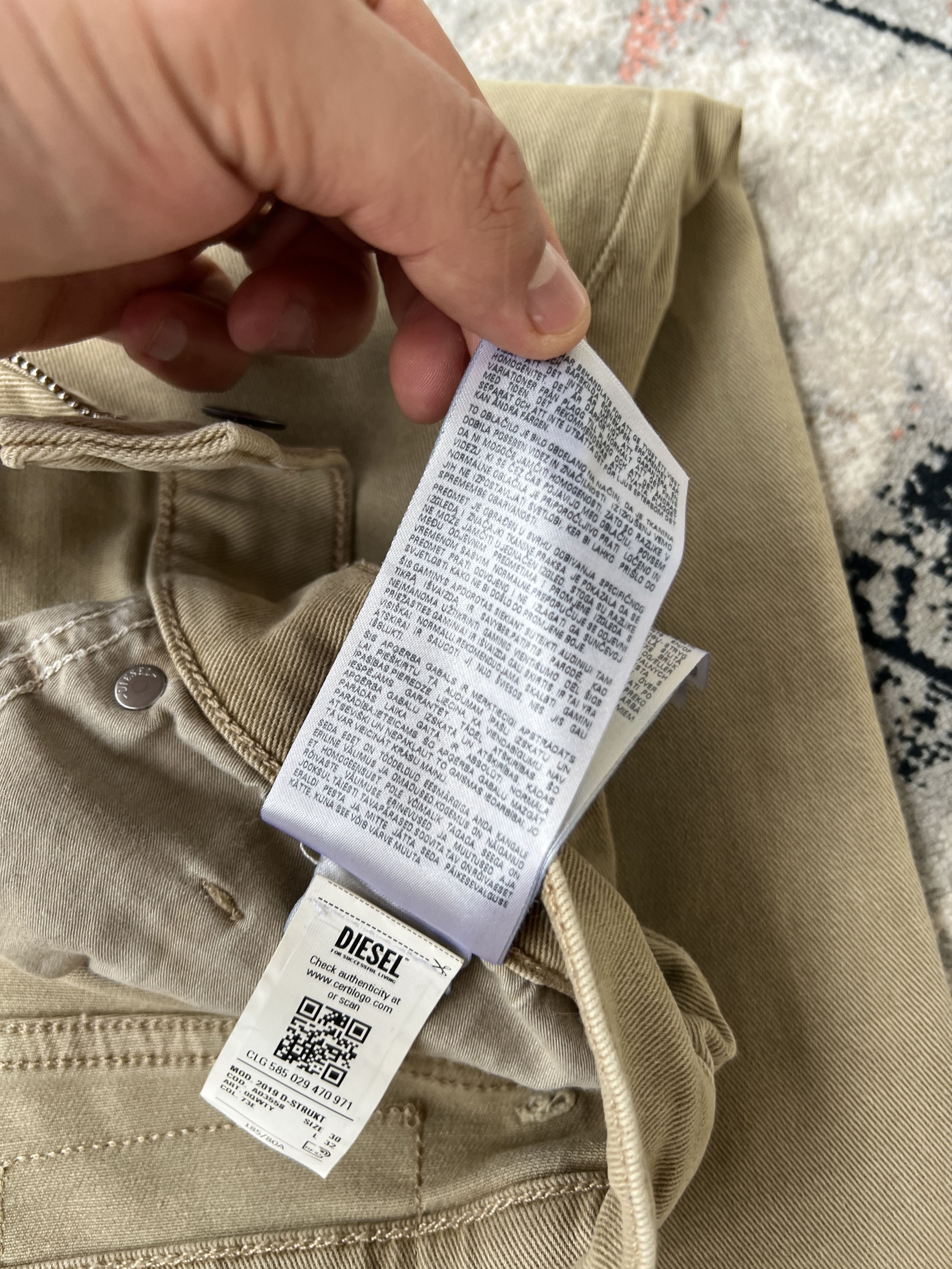 Diesel Diesel D-Strukt Jeans Size US 30 / EU 46 - 14 Thumbnail